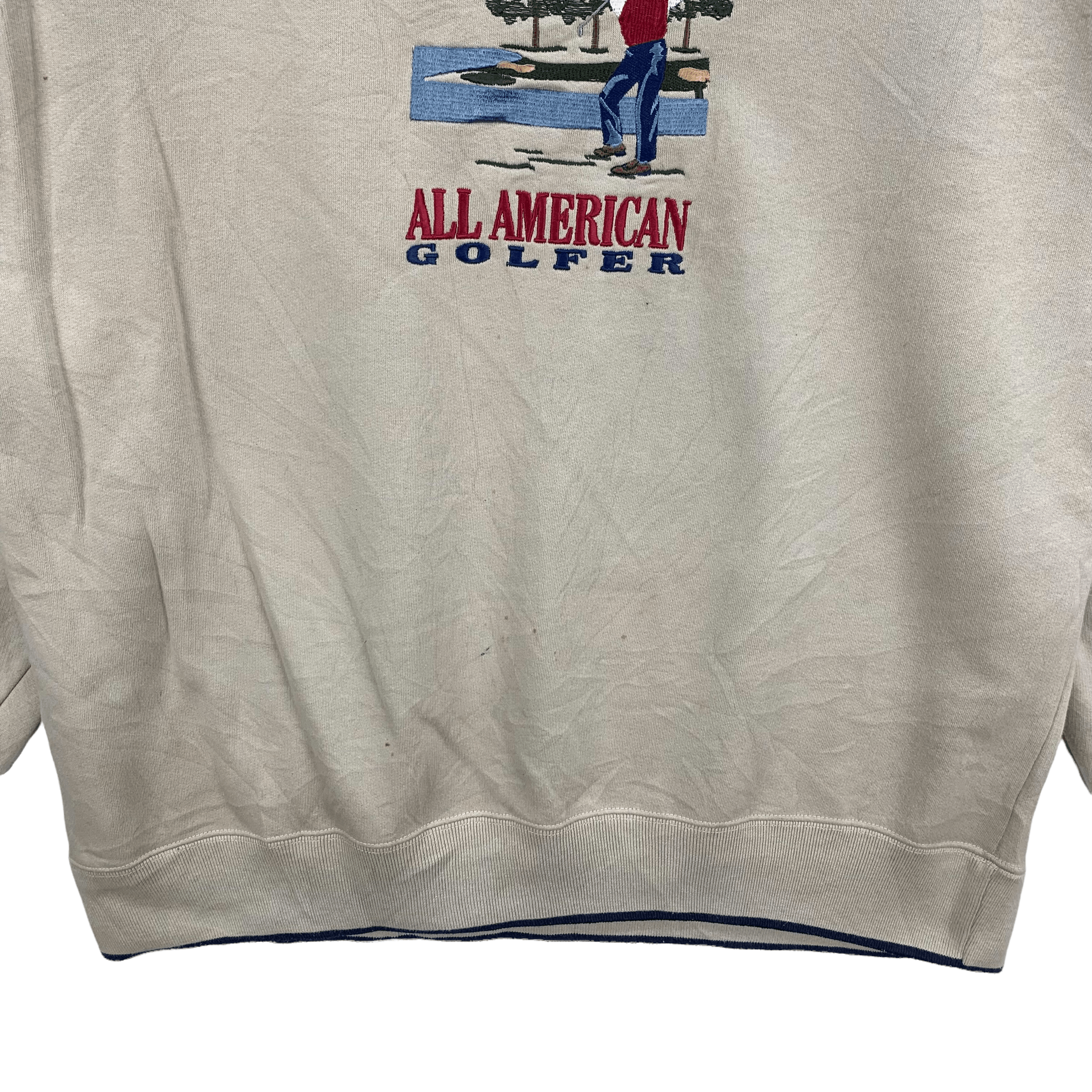 Japanese Brand American Golfer Embroidered Graphic Sweatshirts #3915-135 Size US XL / EU 56 / 4 - 4 Thumbnail