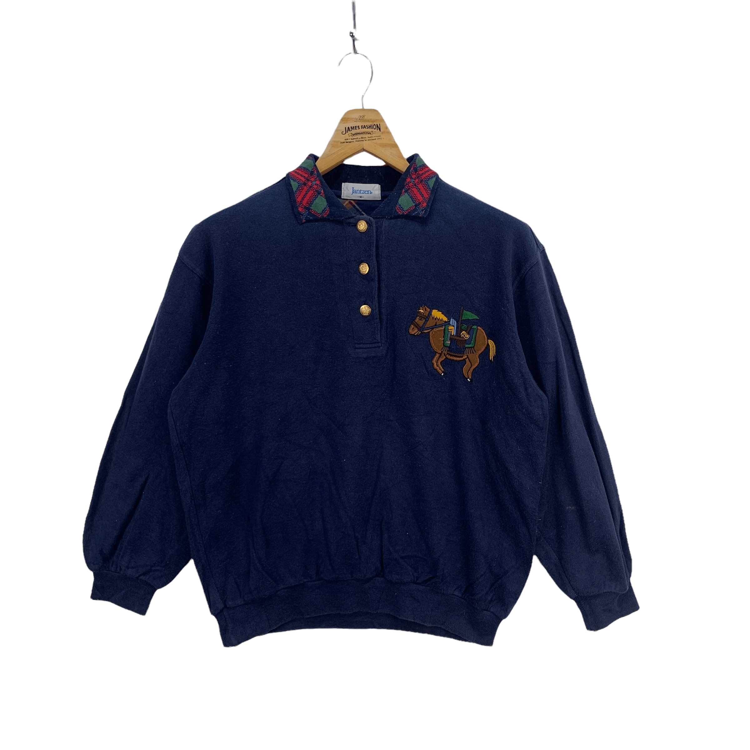 Jantzen Jantzen POLO Logo Jumper / Sweatshirts #3894-135 Size US M / EU 48-50 / 2 - 1 Thumbnail