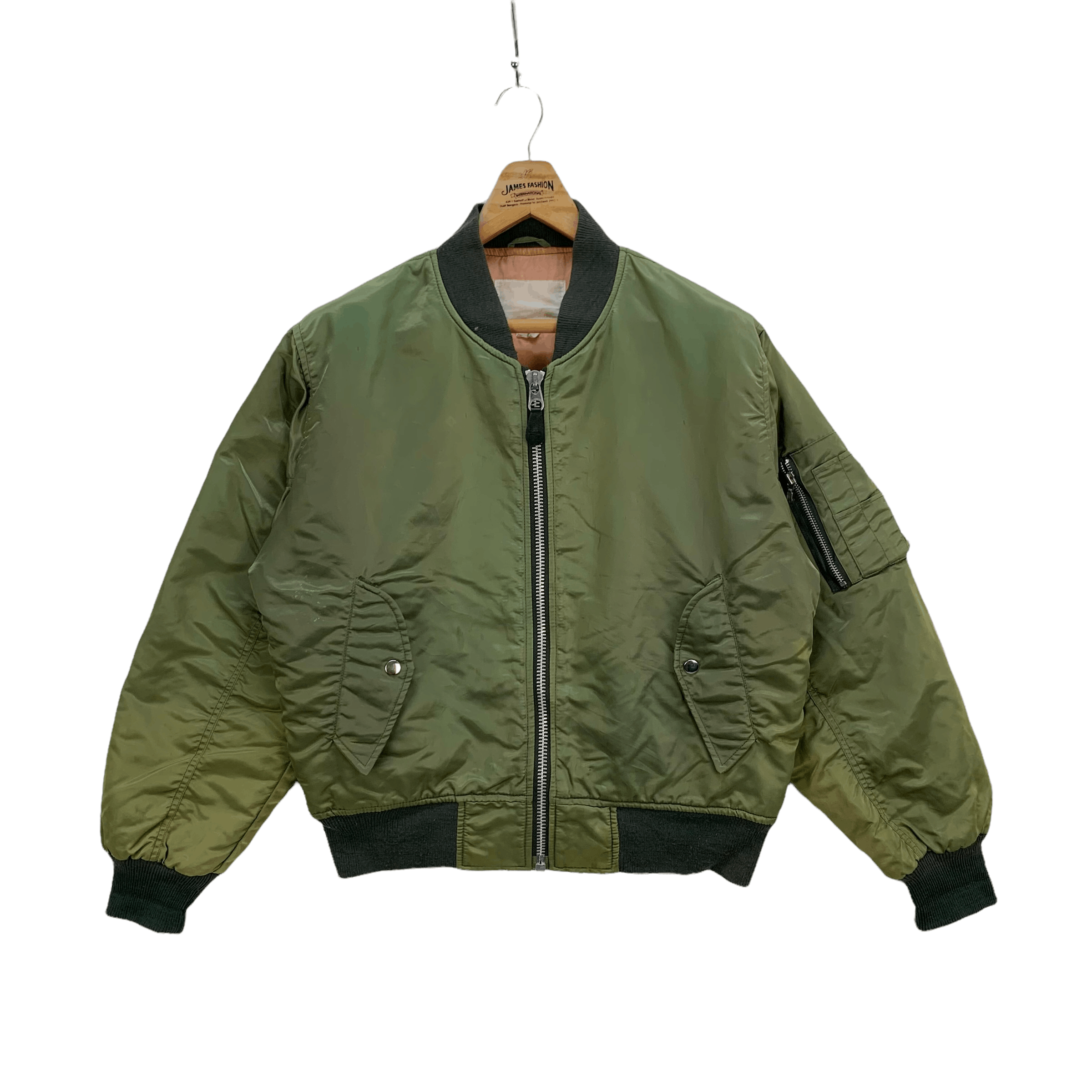 Japanese Brand F16 Fighting Falcon MISAWA A.B MA 1 Bomber Jacket #3954-137 Size US M / EU 48-50 / 2 - 3 Thumbnail