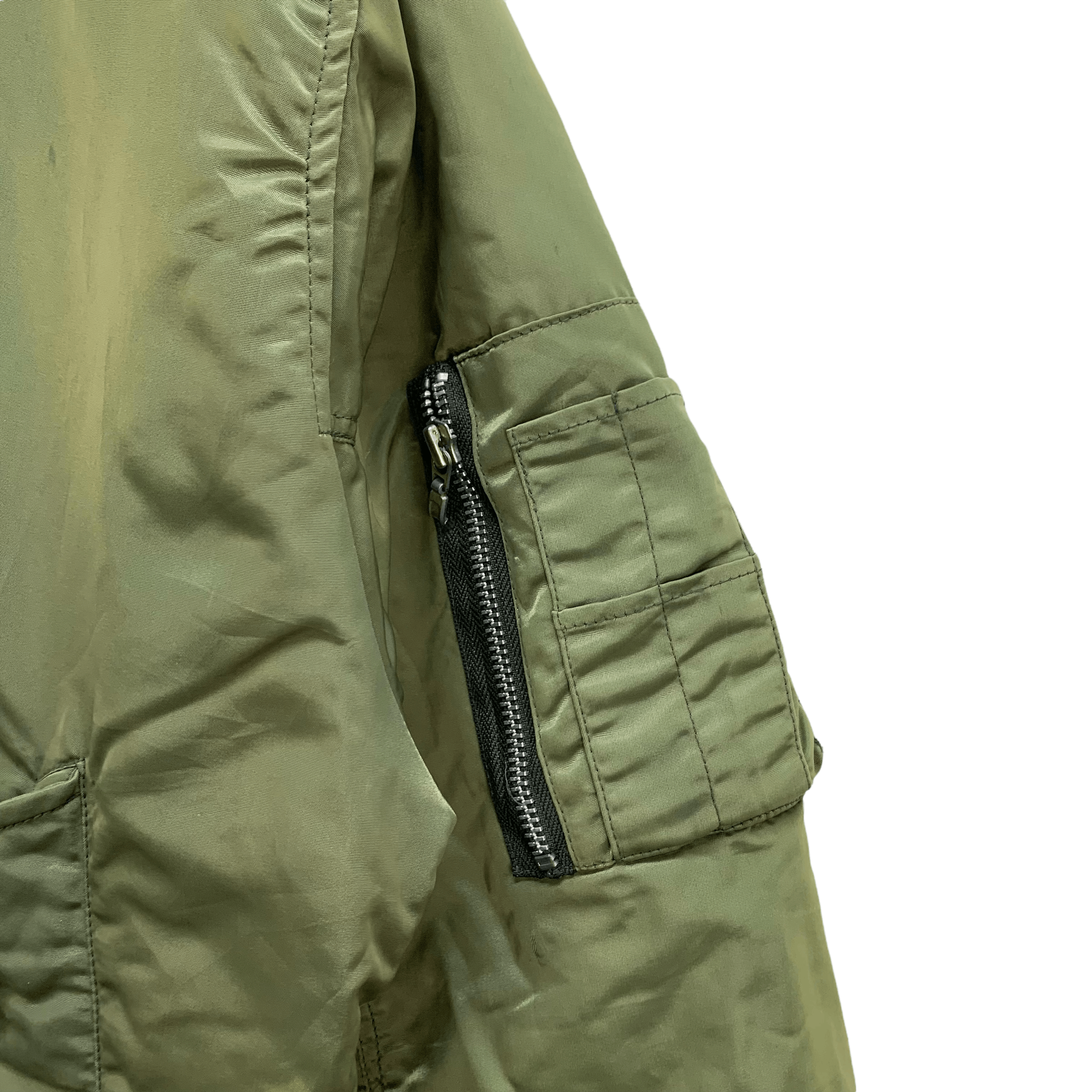 Japanese Brand F16 Fighting Falcon MISAWA A.B MA 1 Bomber Jacket #3954-137 Size US M / EU 48-50 / 2 - 8 Thumbnail