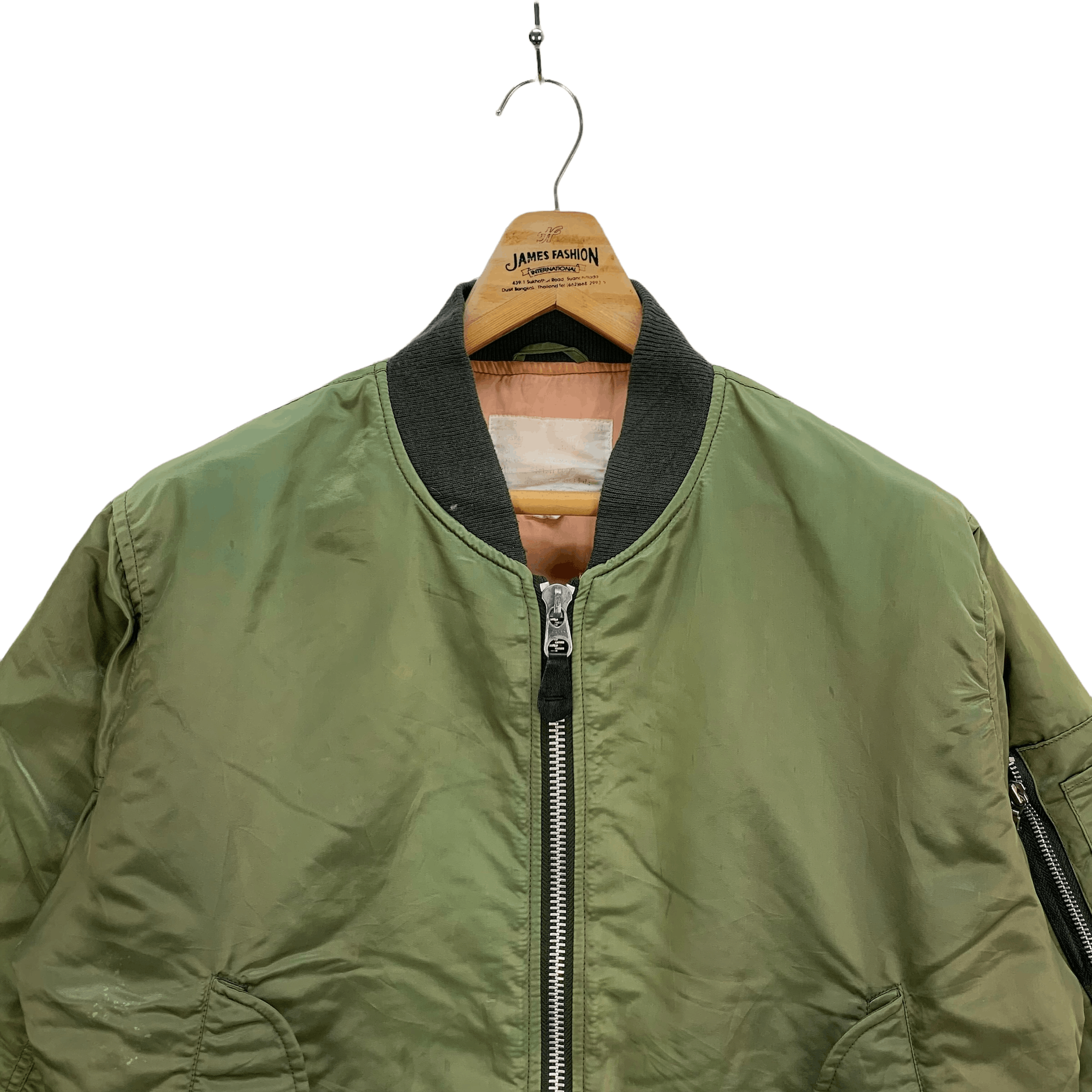 Japanese Brand F16 Fighting Falcon MISAWA A.B MA 1 Bomber Jacket #3954-137 Size US M / EU 48-50 / 2 - 4 Thumbnail