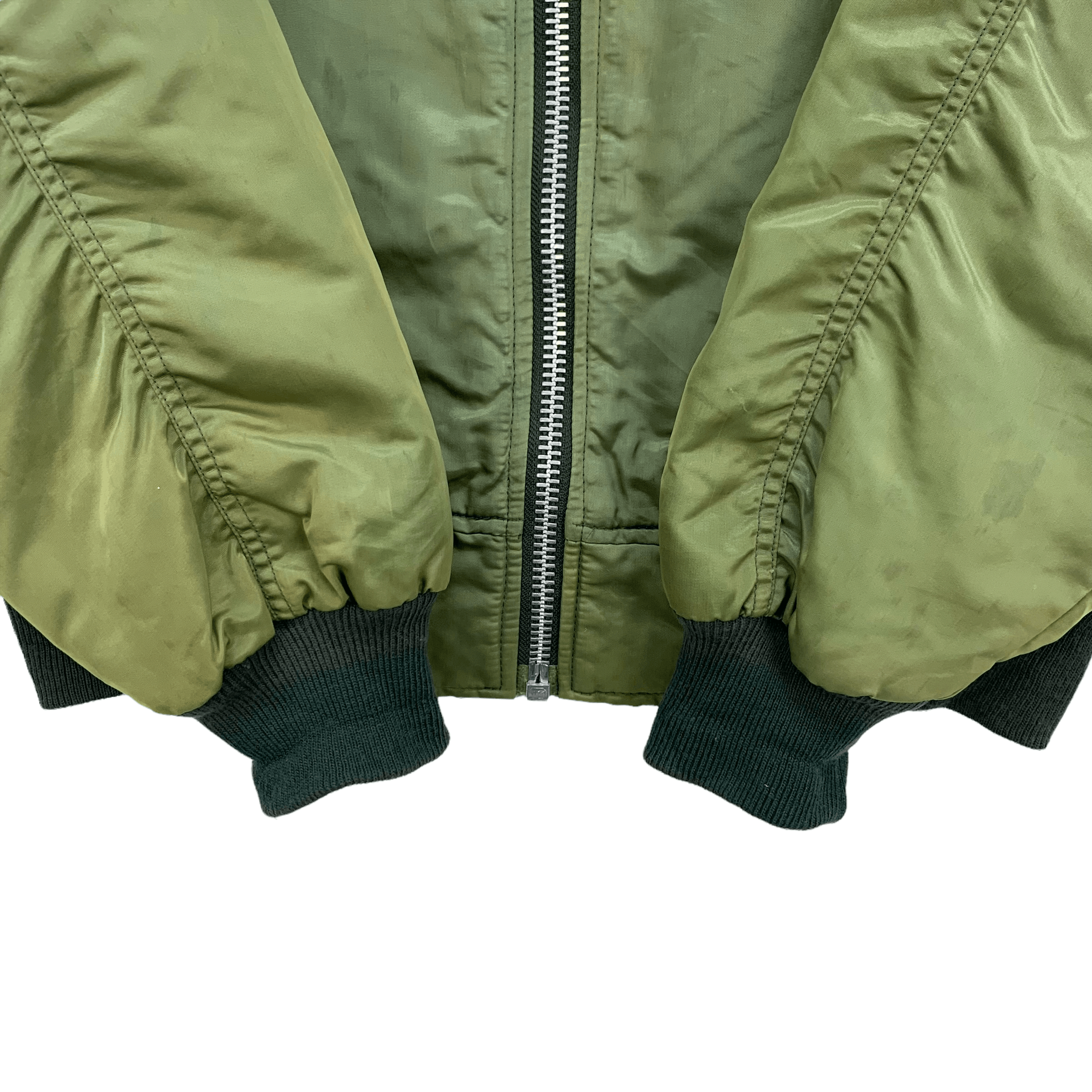 Japanese Brand F16 Fighting Falcon MISAWA A.B MA 1 Bomber Jacket #3954-137 Size US M / EU 48-50 / 2 - 9 Thumbnail