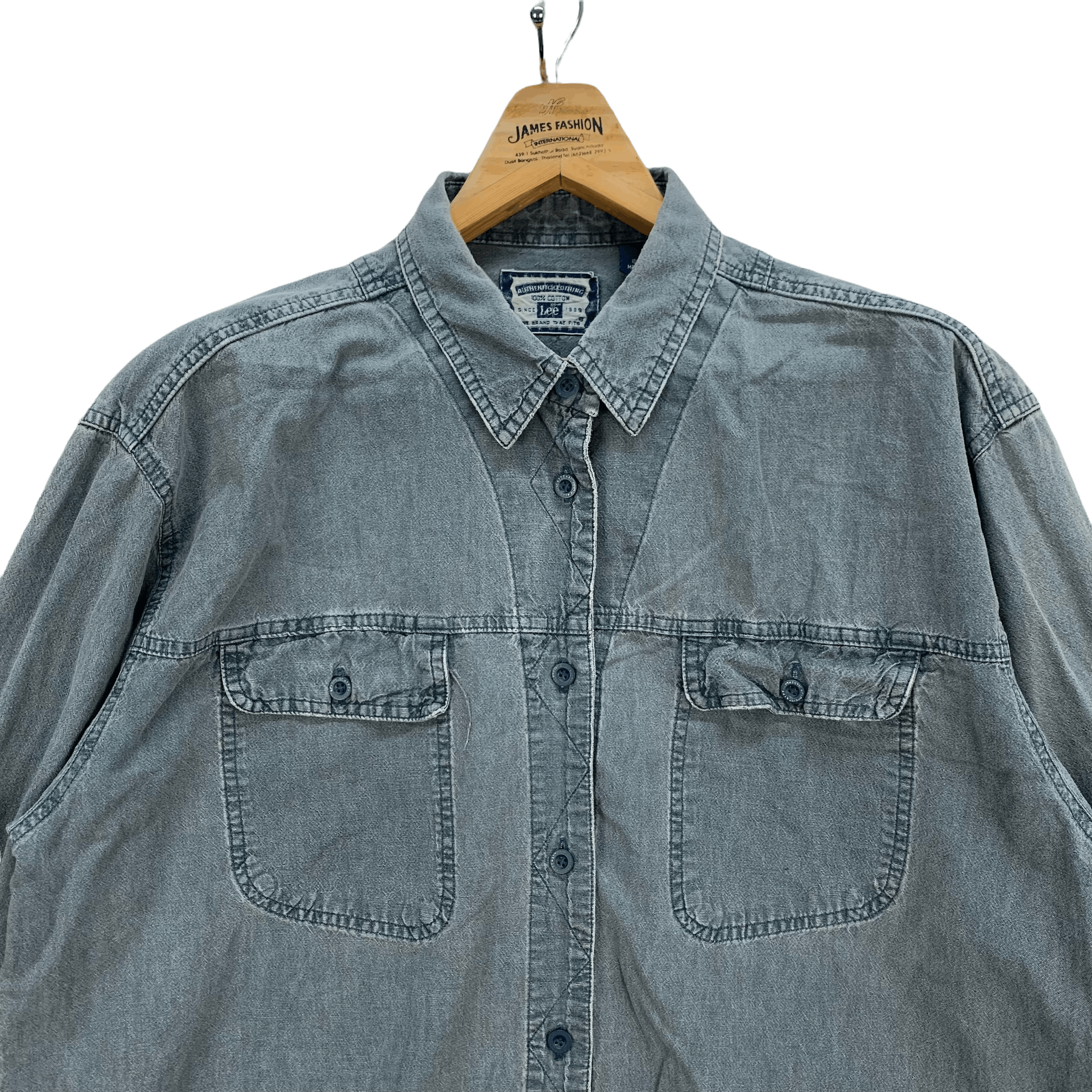 Lee Vintage Lee Chambray Shirts #3959-137 Size L / US 10 / IT 46 - 2 Thumbnail