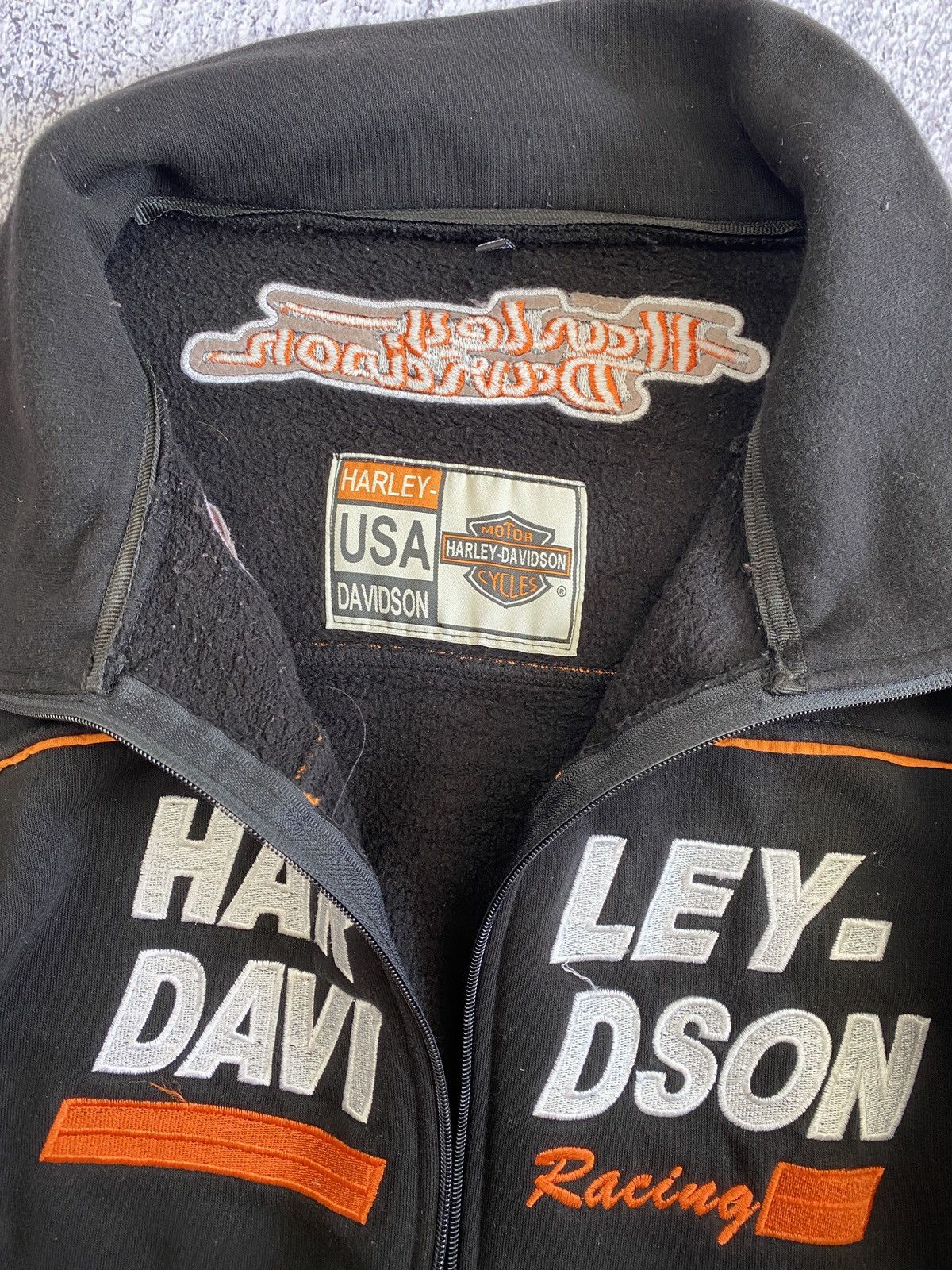Harley Davidson × Vintage Vintage Harley Davidson Racing Jacket Embroidered Logo Size US XXL / EU 58 / 5 - 9 Thumbnail