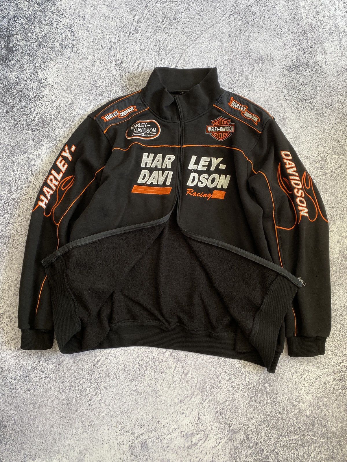 Harley Davidson × Vintage Vintage Harley Davidson Racing Jacket Embroidered Logo Size US XXL / EU 58 / 5 - 3 Thumbnail