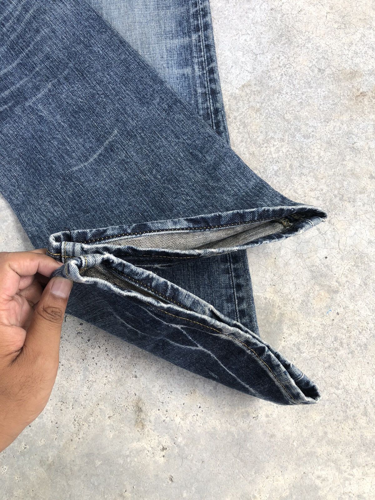 If Six Was Nine Japanese Lee Flared Jeans Distressed Jeans Size US 32 / EU 48 - 16 Thumbnail
