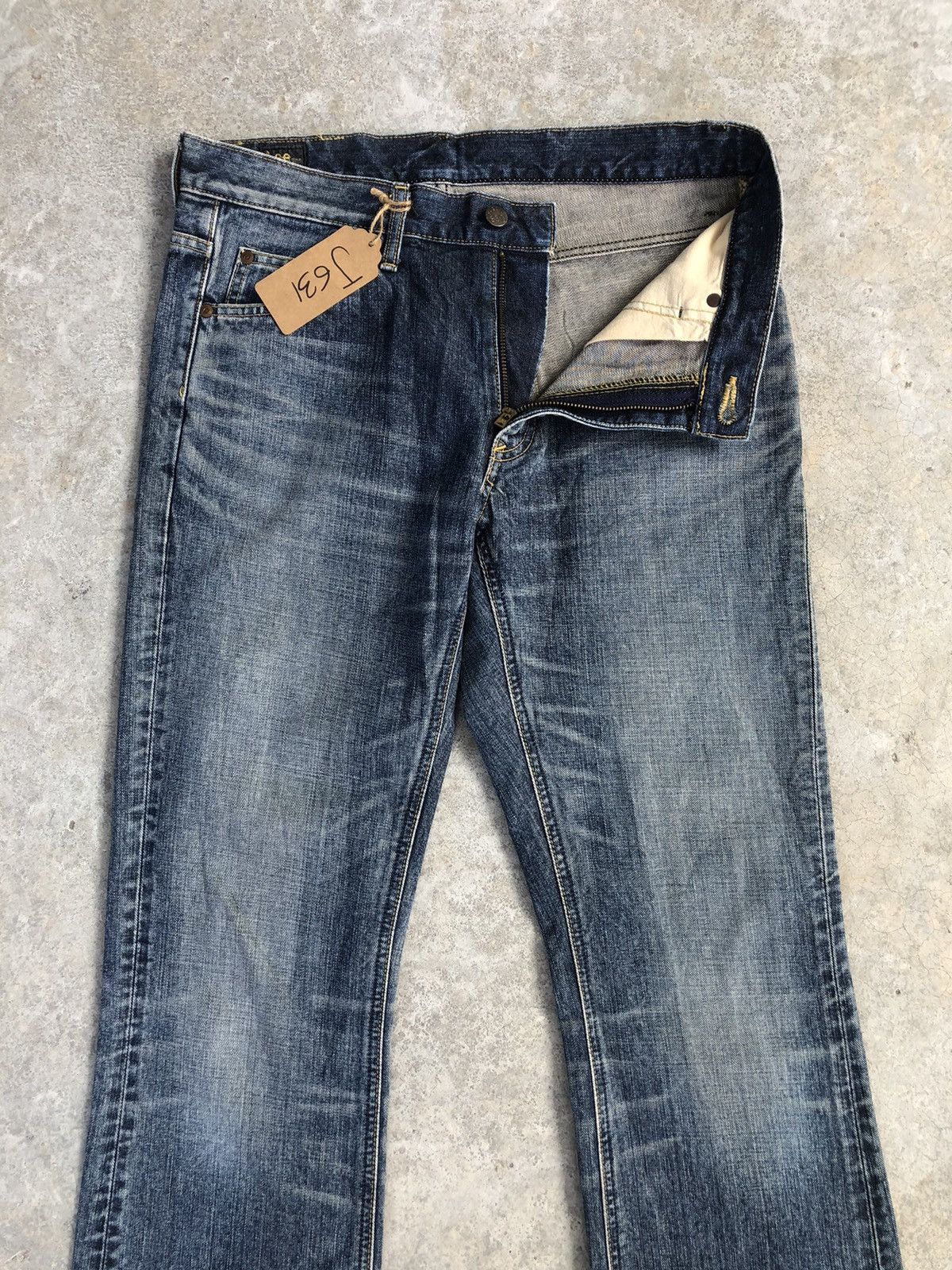 If Six Was Nine Japanese Lee Flared Jeans Distressed Jeans Size US 32 / EU 48 - 3 Thumbnail
