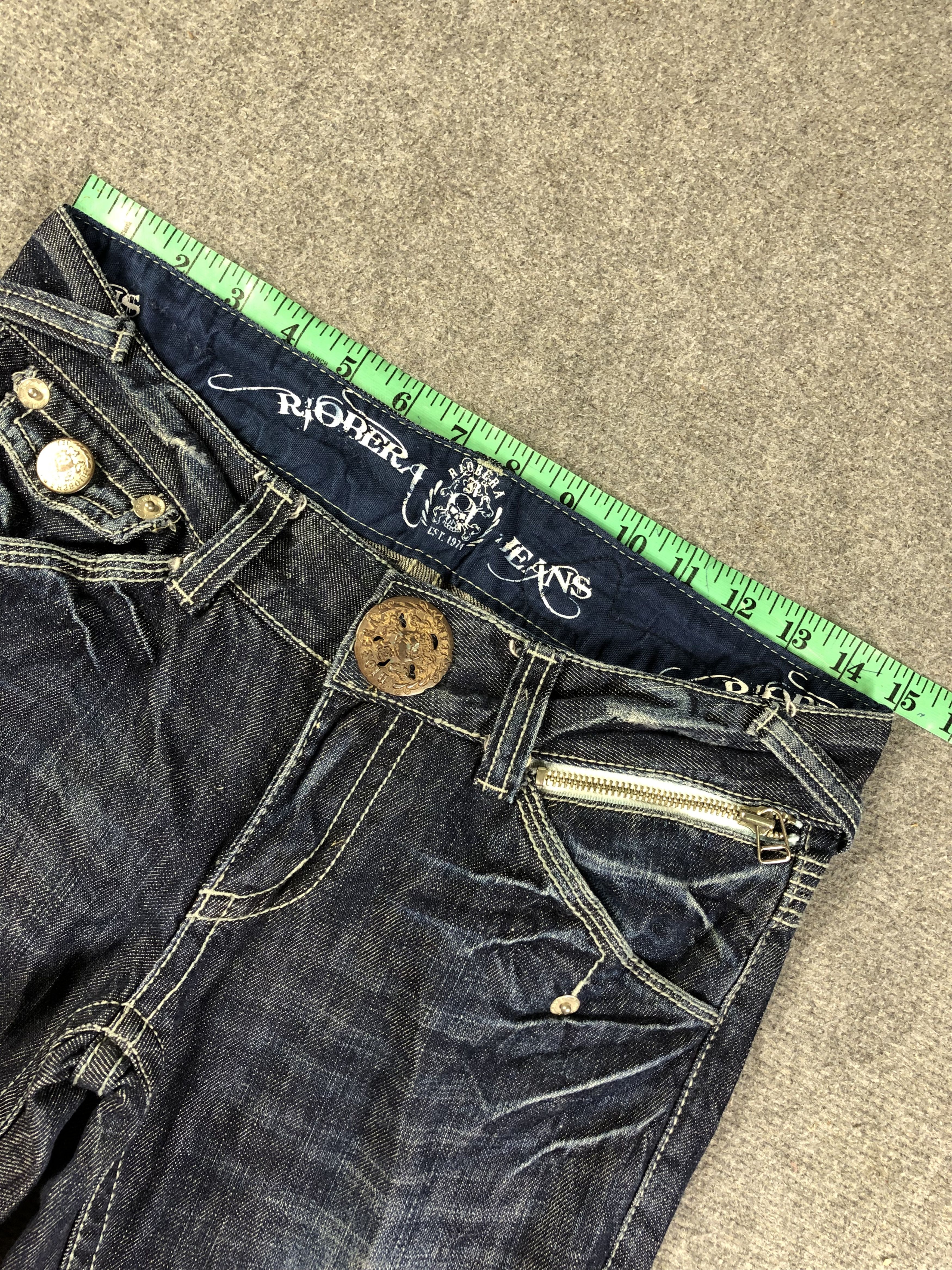 Japanese Brand Riobera Flare Jeans Size 30" / US 8 / IT 44 - 7 Thumbnail