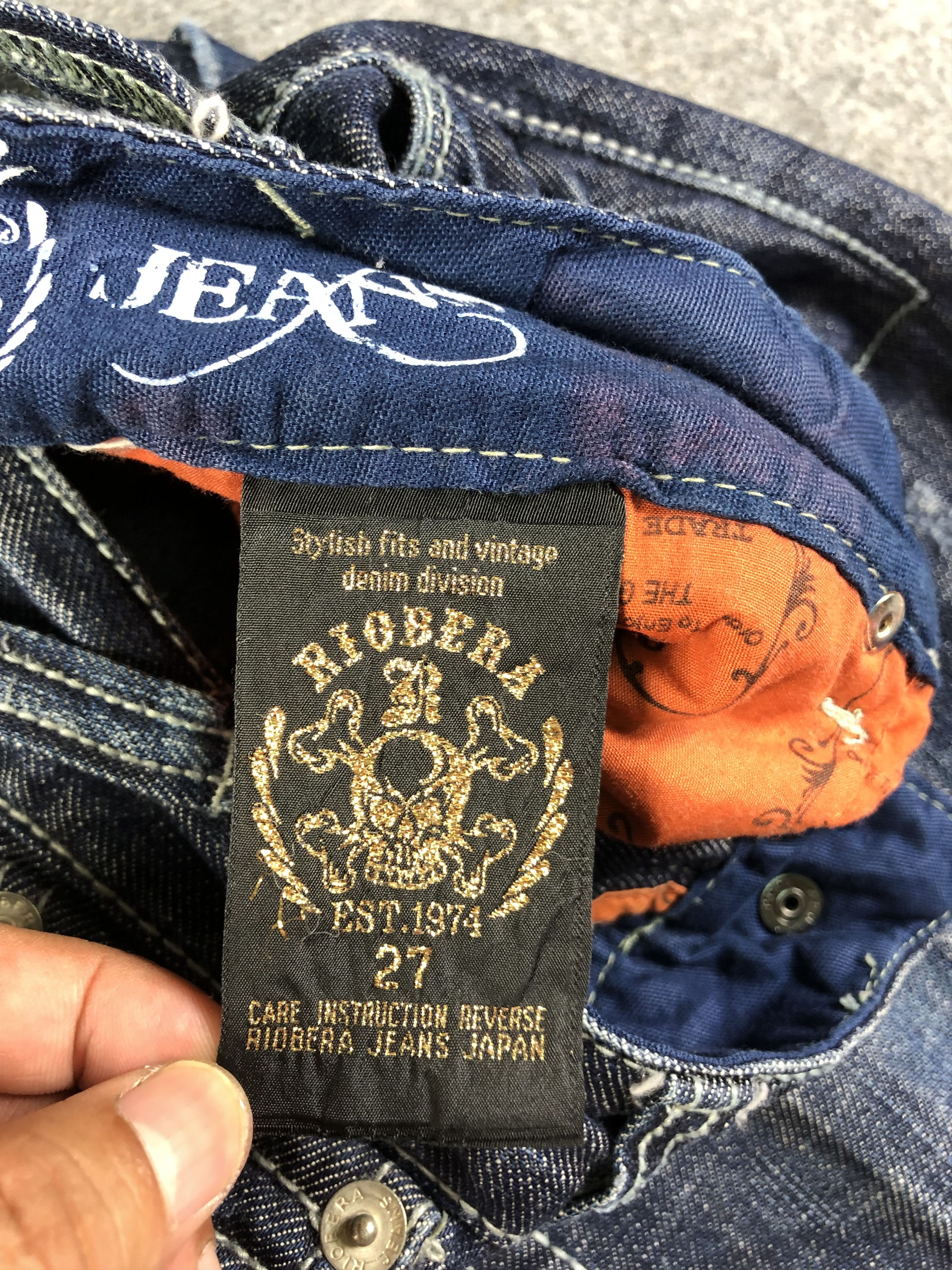 Japanese Brand Riobera Flare Jeans Size 30" / US 8 / IT 44 - 4 Thumbnail