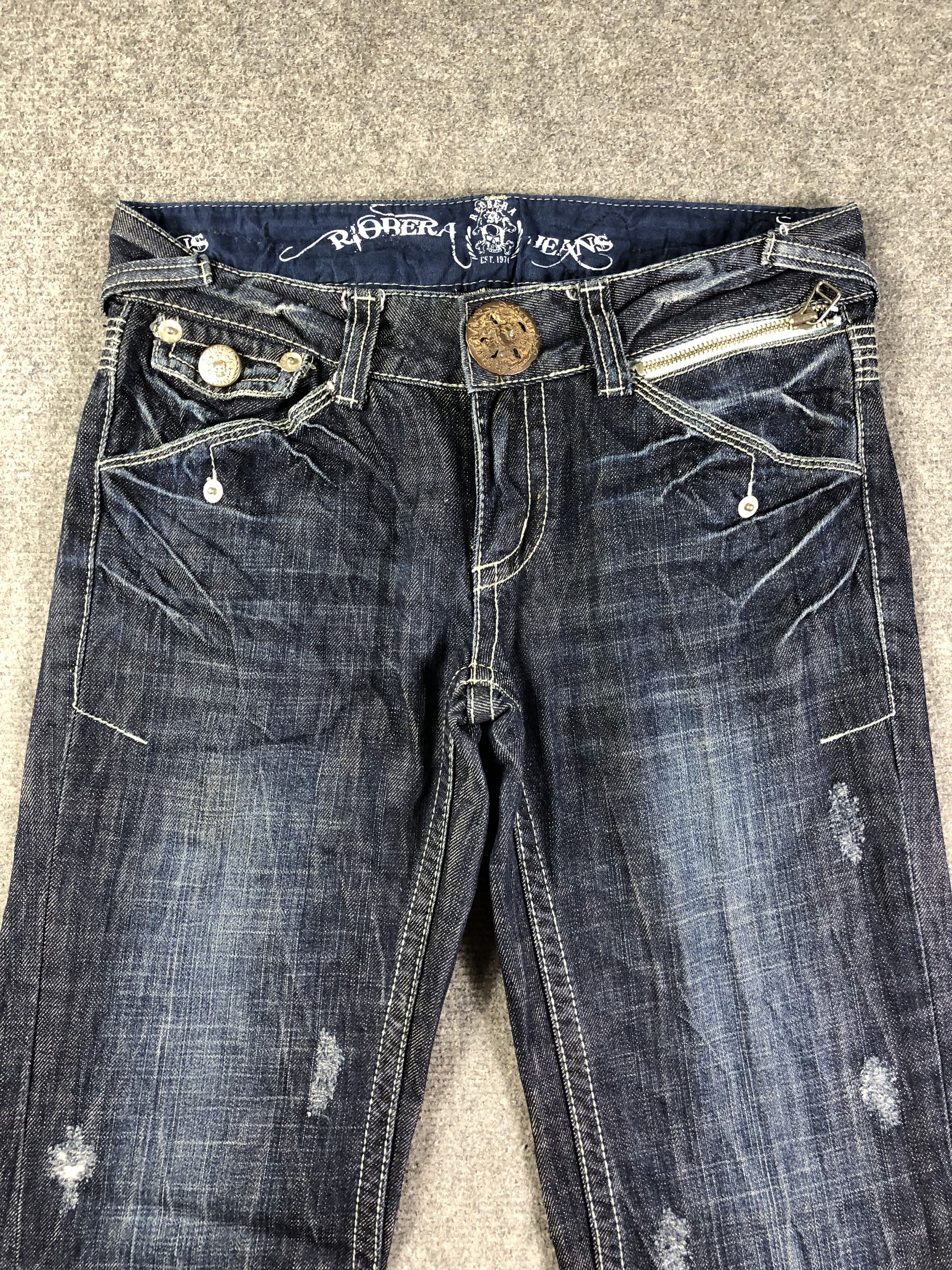 Japanese Brand Riobera Flare Jeans Size 30" / US 8 / IT 44 - 2 Thumbnail