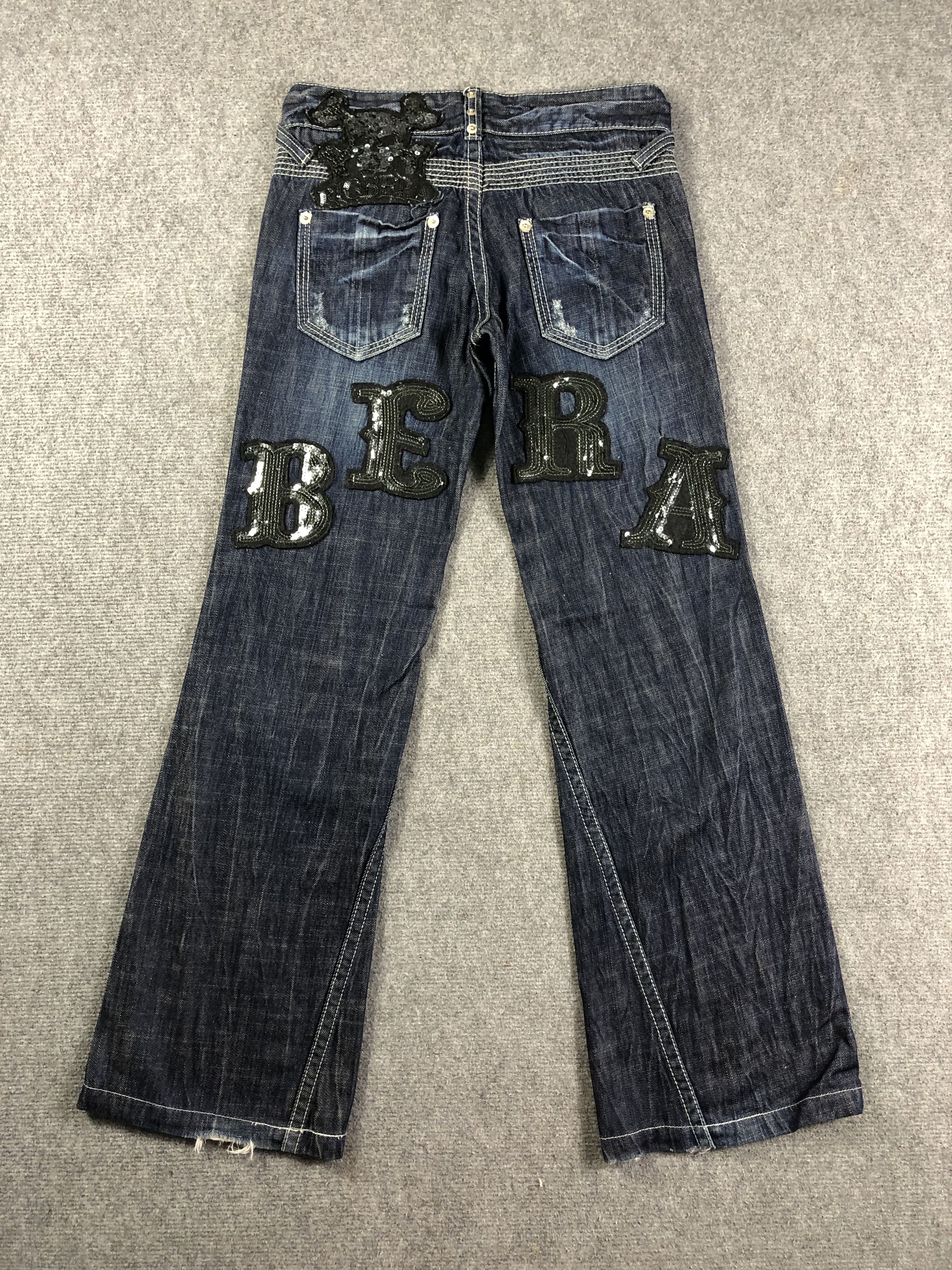Japanese Brand Riobera Flare Jeans Size 30" / US 8 / IT 44 - 14 Thumbnail