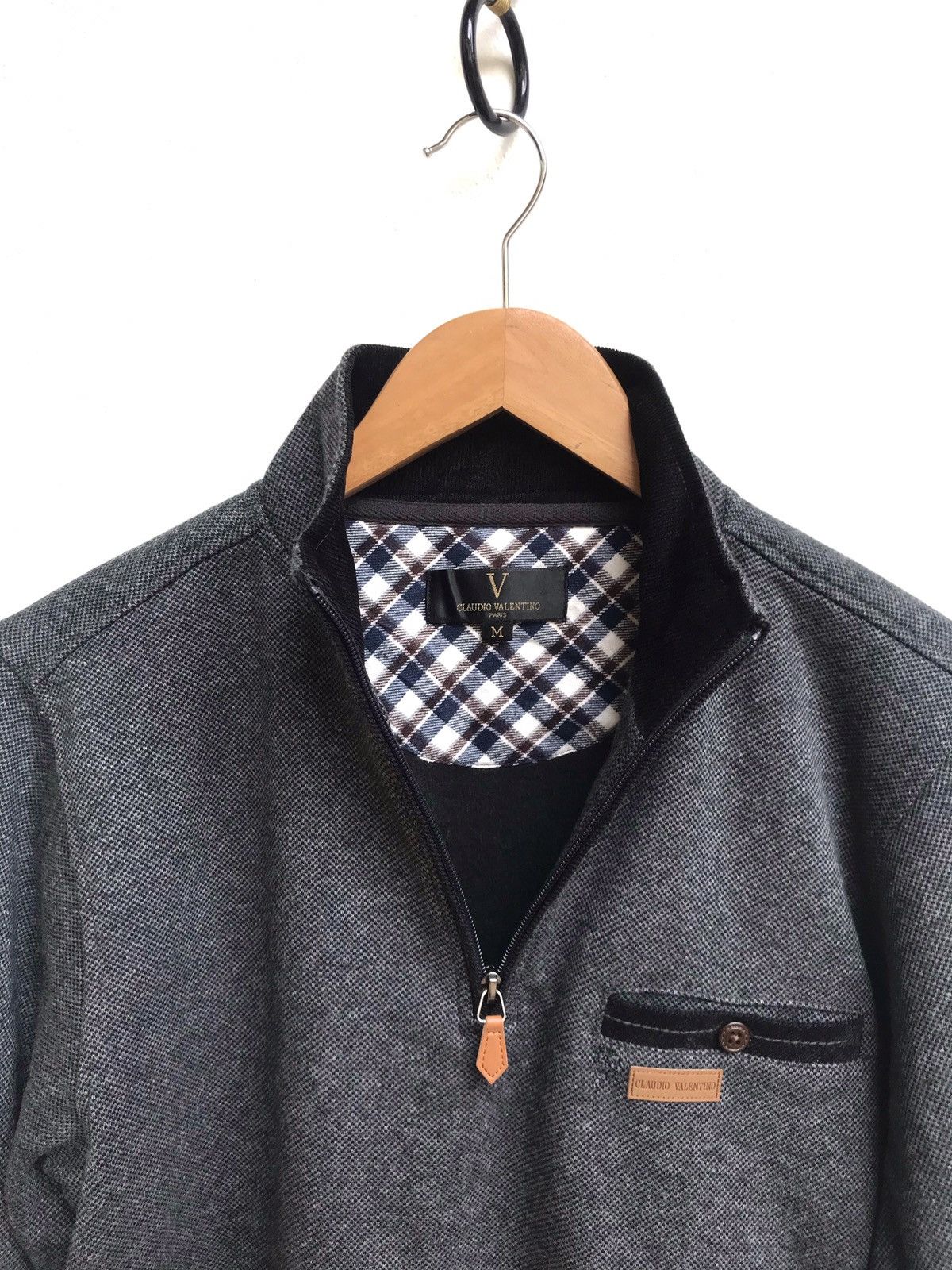 Valentino × Vintage 🔥Cloudio Valentino Zipper Neck Sweaters Size US S / EU 44-46 / 1 - 3 Thumbnail