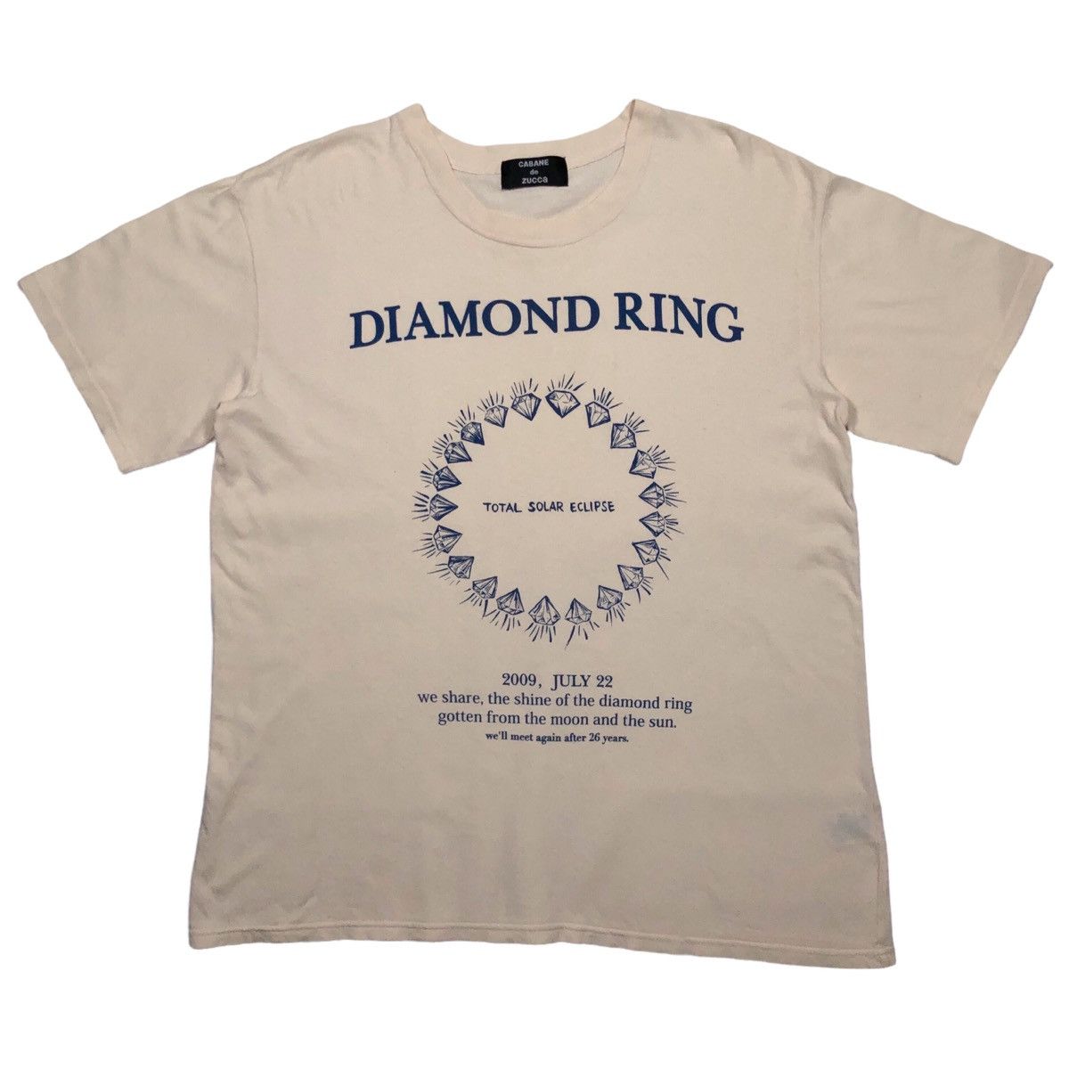 image of Cabane De Zucca Diamond Ring T-Shirt, Men's (Size Medium)