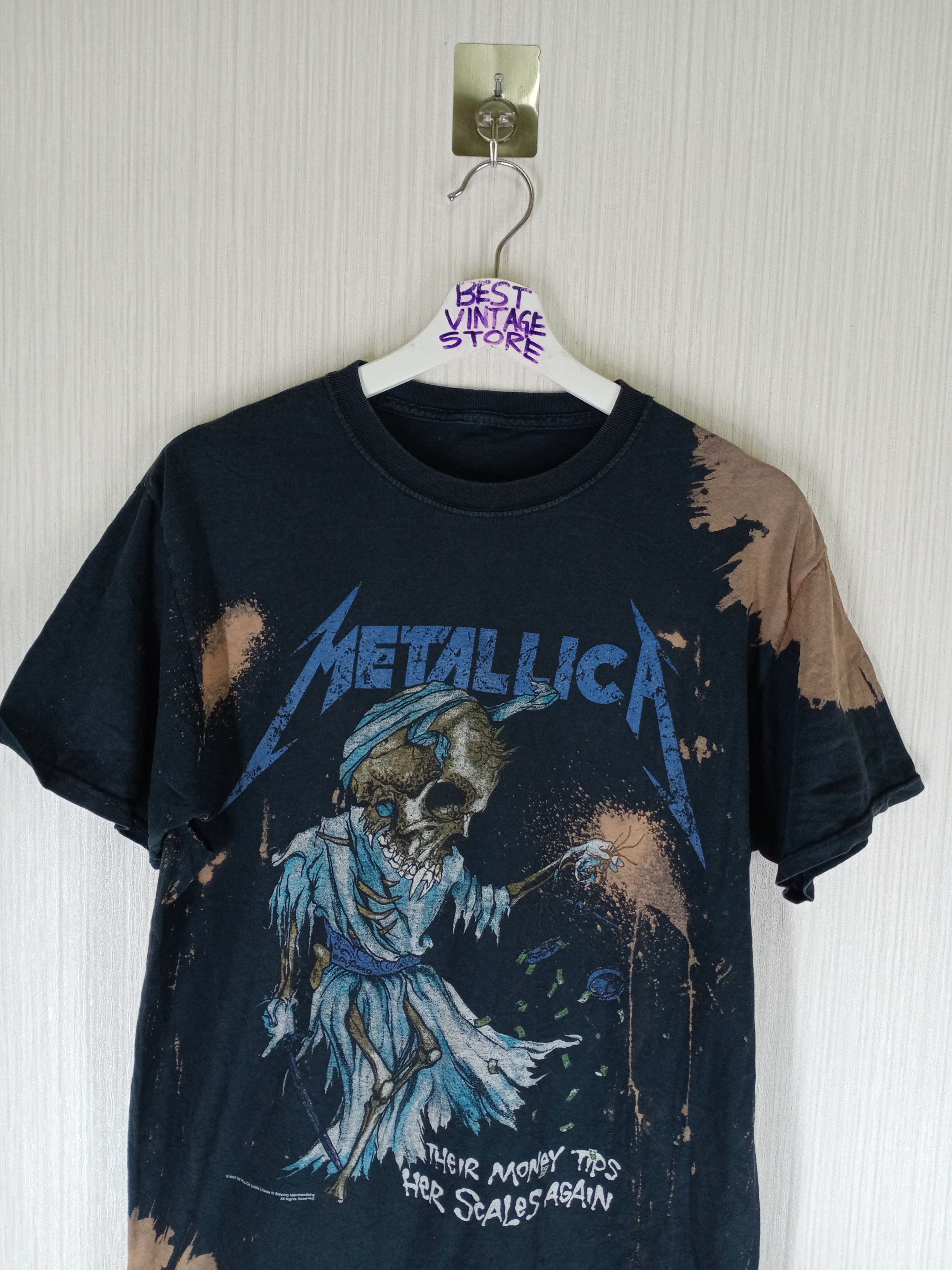 Metallica Vintage Early 00's Metallica Rock Band PusheadTshirt Size US M / EU 48-50 / 2 - 2 Thumbnail
