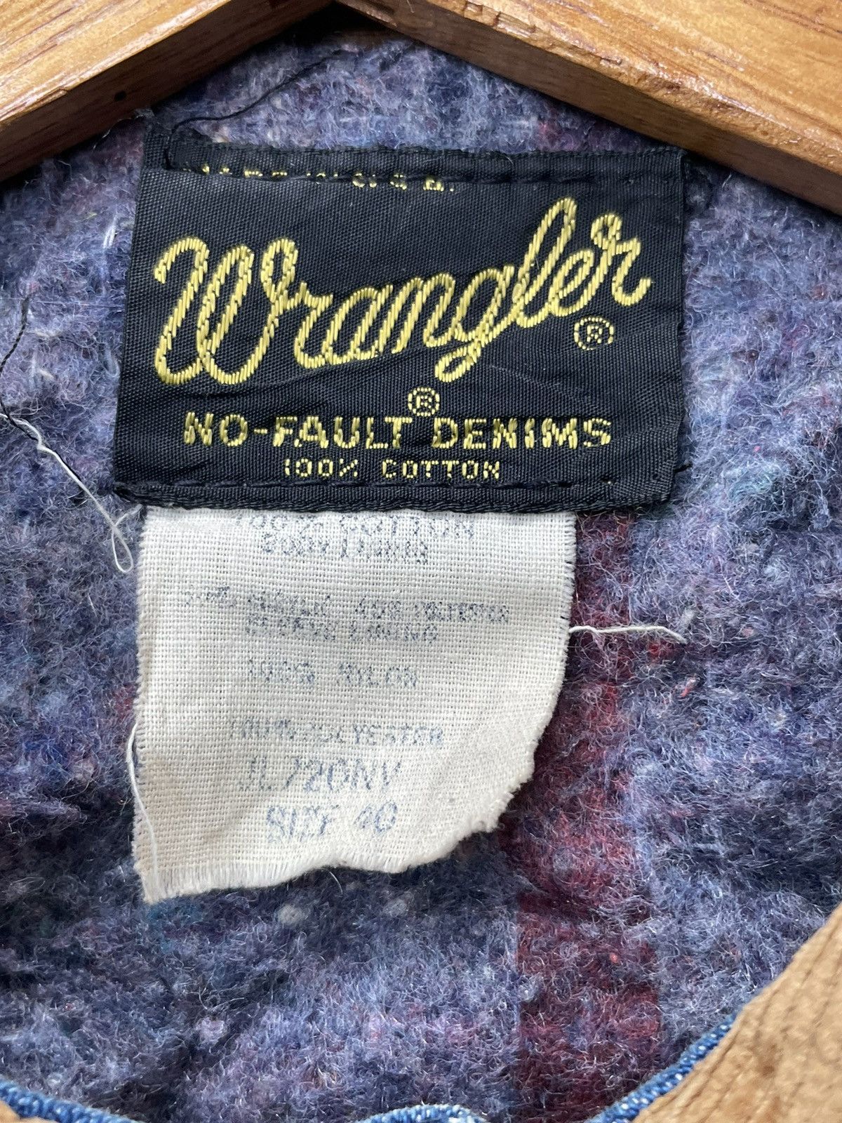 Vintage Vintage 70’s Wrangler No Fault Denims Jacket Size US M / EU 48-50 / 2 - 14 Thumbnail