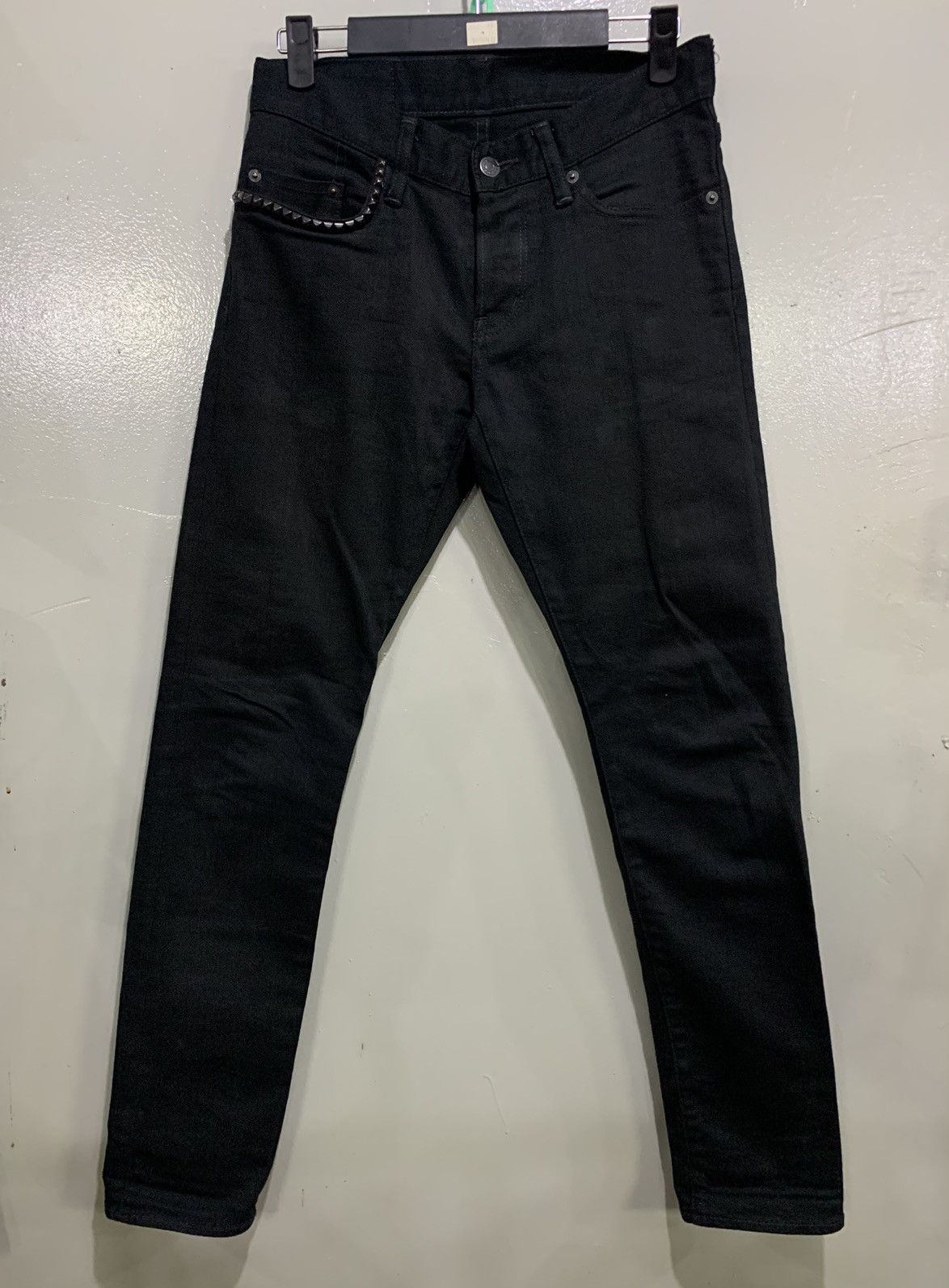 image of Hysteric Glamour Black Stud Denim Jeans W28, Men's