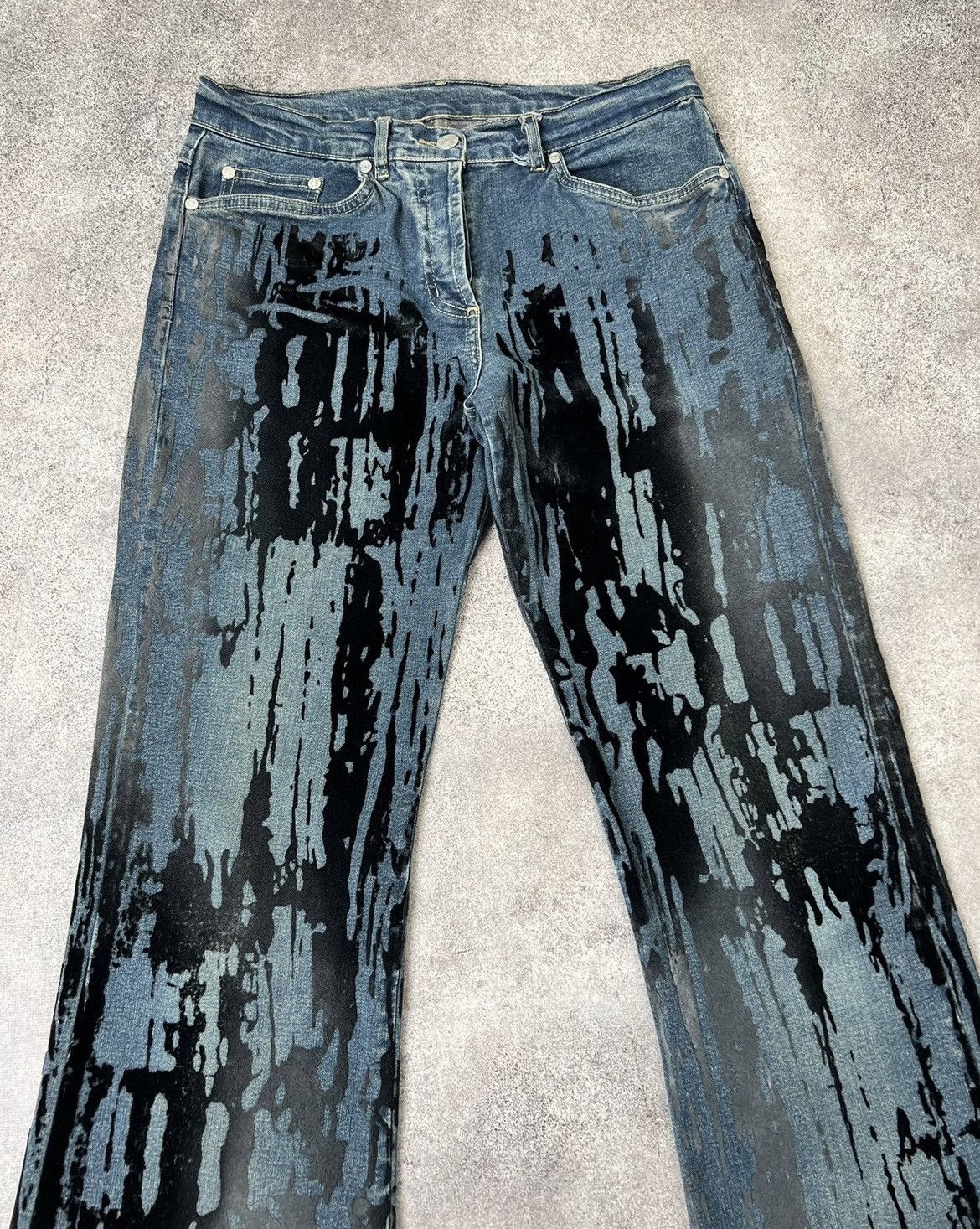 20471120 × Japanese Brand Vintage Avant garde vintage printed jeans Size 28" / US 6 / IT 42 - 4 Thumbnail