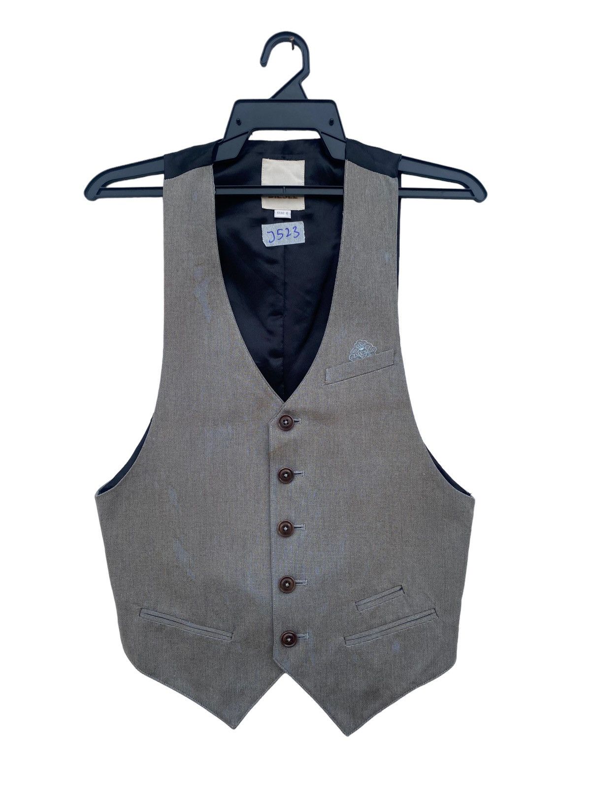 image of Archival Clothing x Diesel Stylo Vest in Grey, Men's (Size Small)