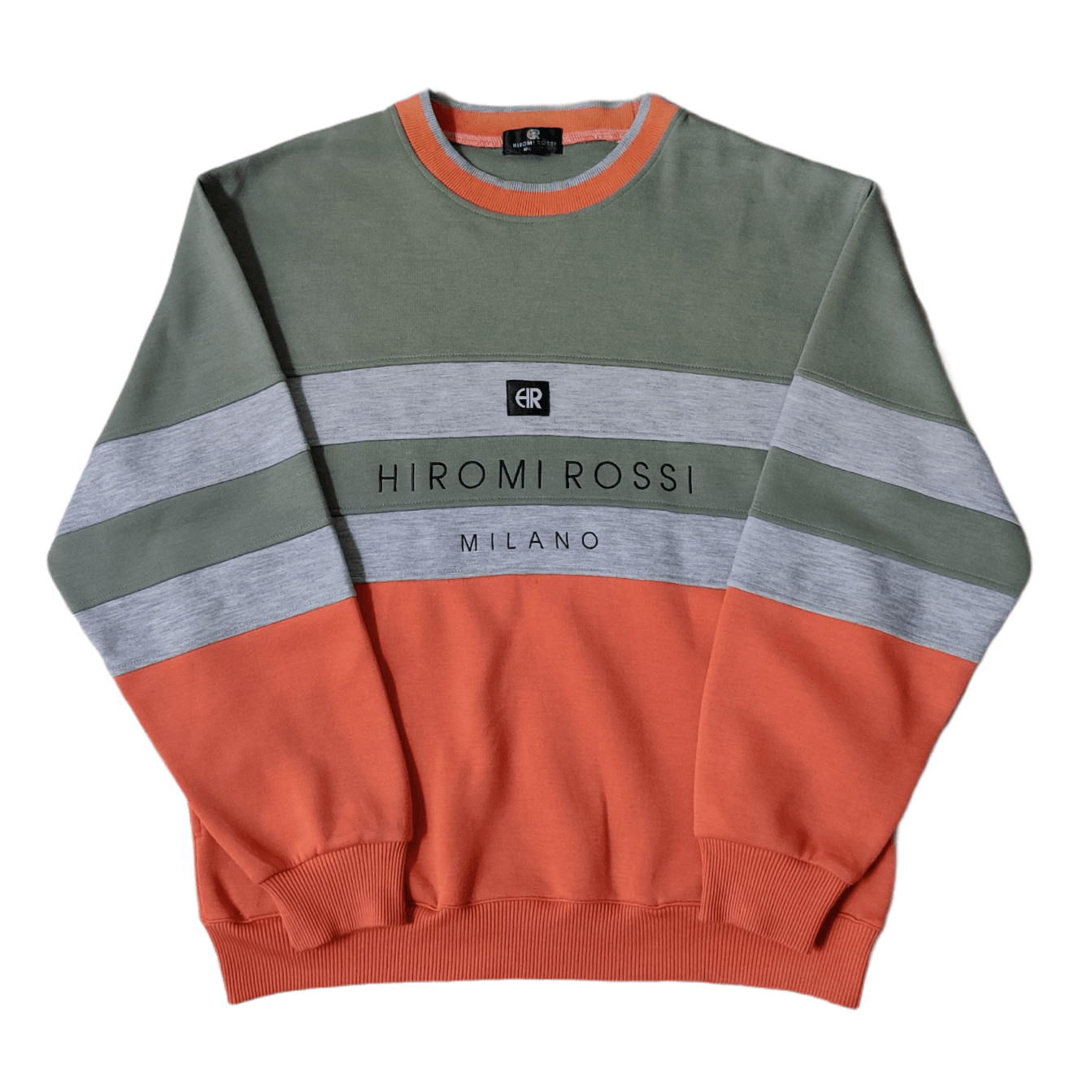 image of Vintage Hiromi Rossi Milano Sweatshirt Embroidered Crewneck, Men's (Size Medium)