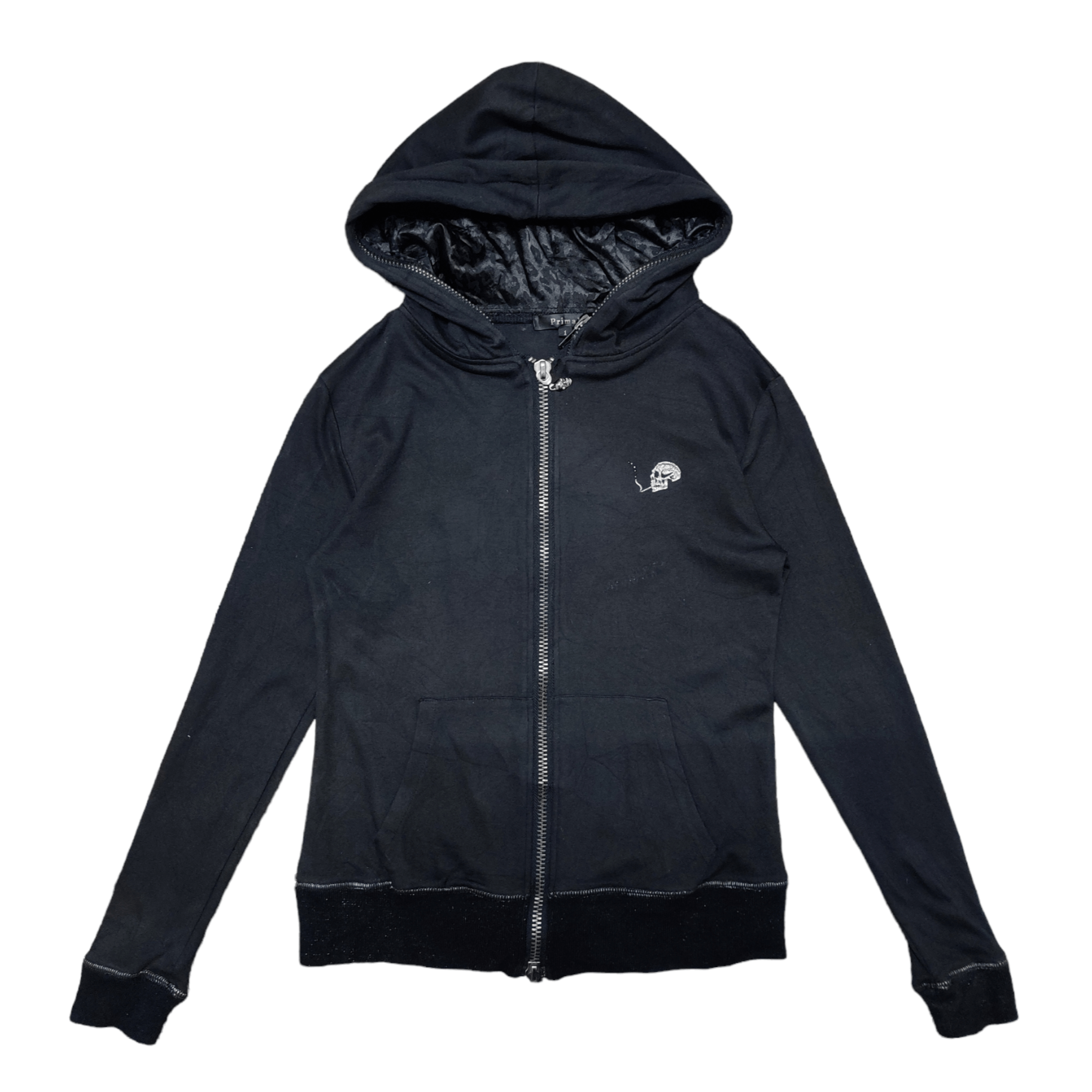 image of If Six Was Nine x Seditionaries Primal Skull Smoke Hoodie in Black, Women's (Size Small)