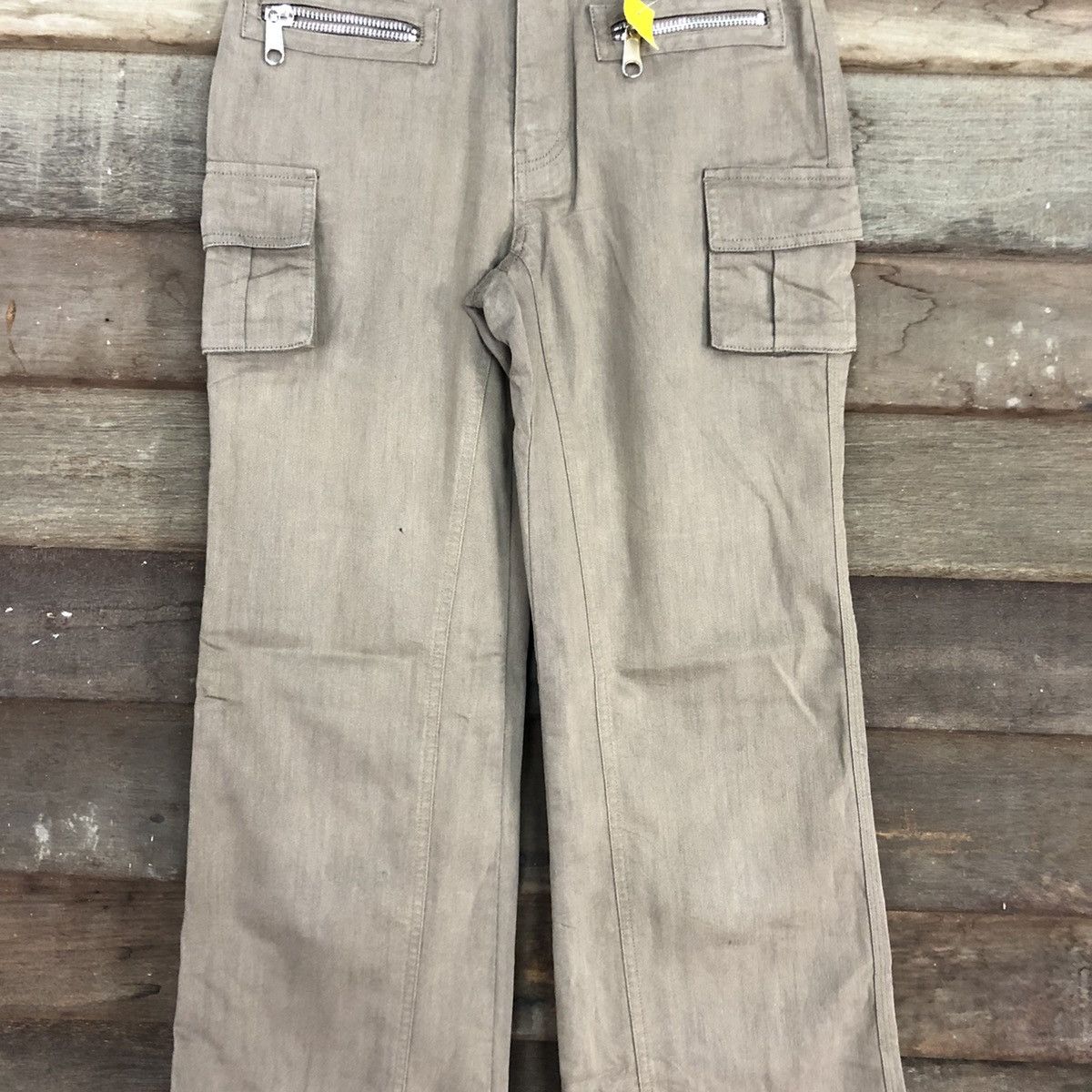 Japanese Brand size 24 A.I Collection Brown Multipocket Cargo Pants #3370 Size 24" / US 00 / IT 34 - 4 Thumbnail