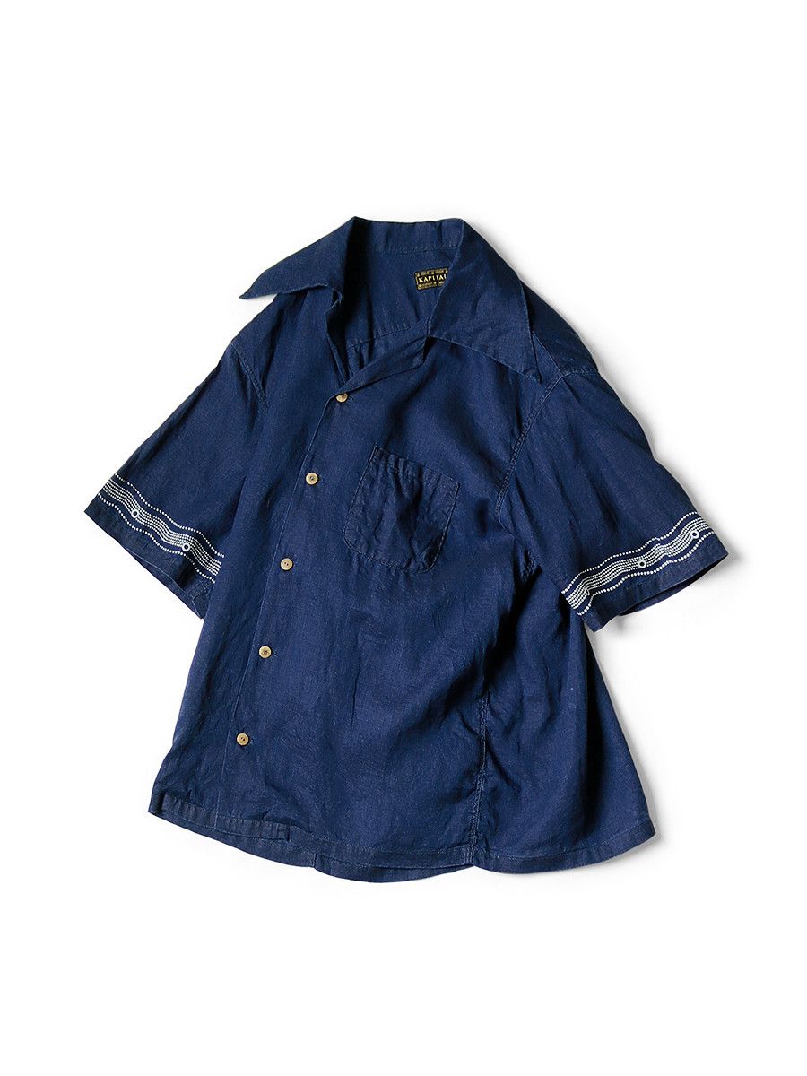Kapital Kapital linen rangle collar aloha shirt souffle crest pt Size US XL / EU 56 / 4 - 1 Thumbnail