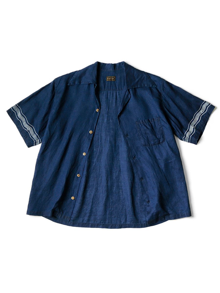 Kapital Kapital linen rangle collar aloha shirt souffle crest pt Size US L / EU 52-54 / 3 - 7 Thumbnail