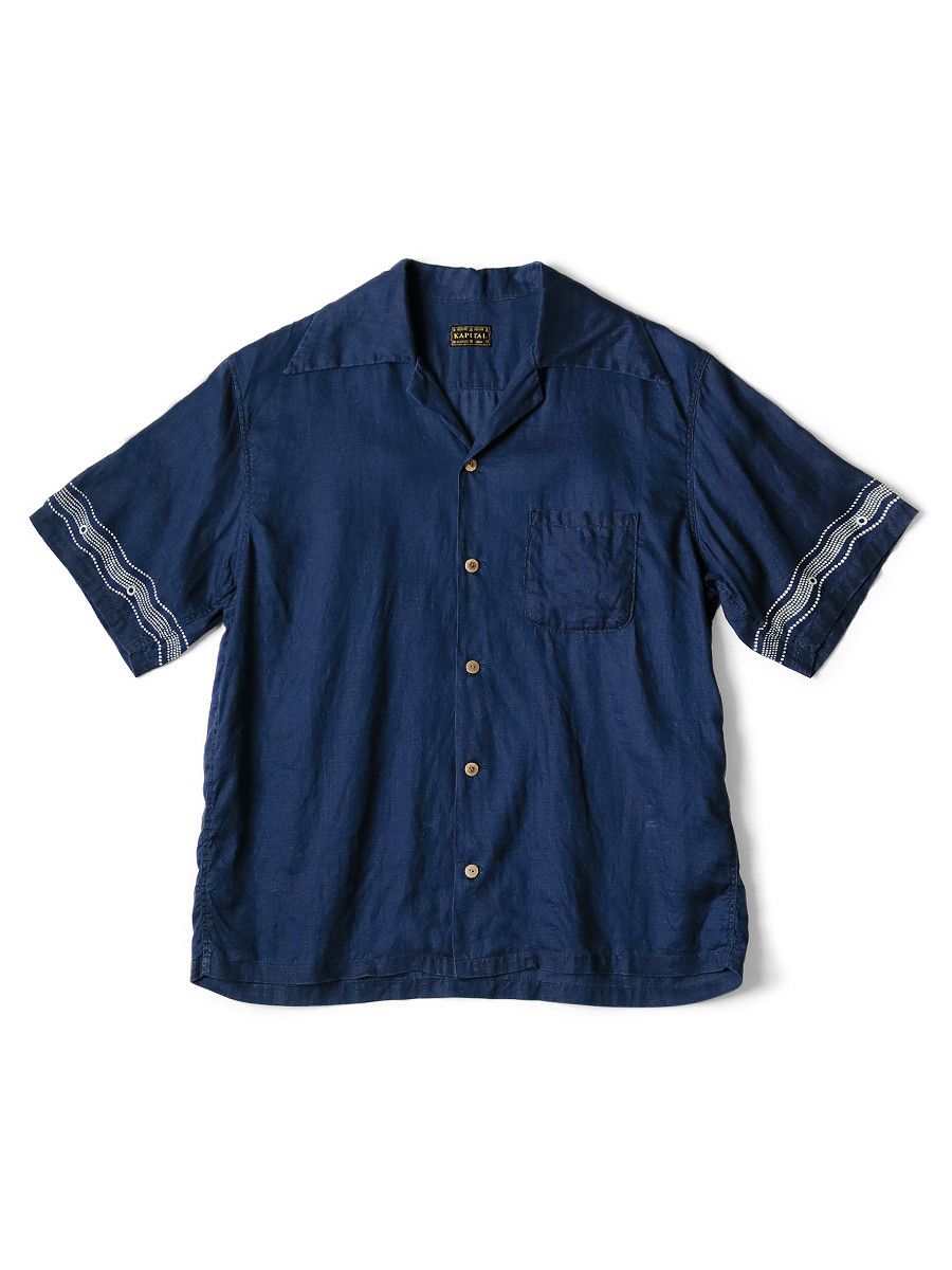 Kapital Kapital linen rangle collar aloha shirt souffle crest pt Size US L / EU 52-54 / 3 - 2 Thumbnail