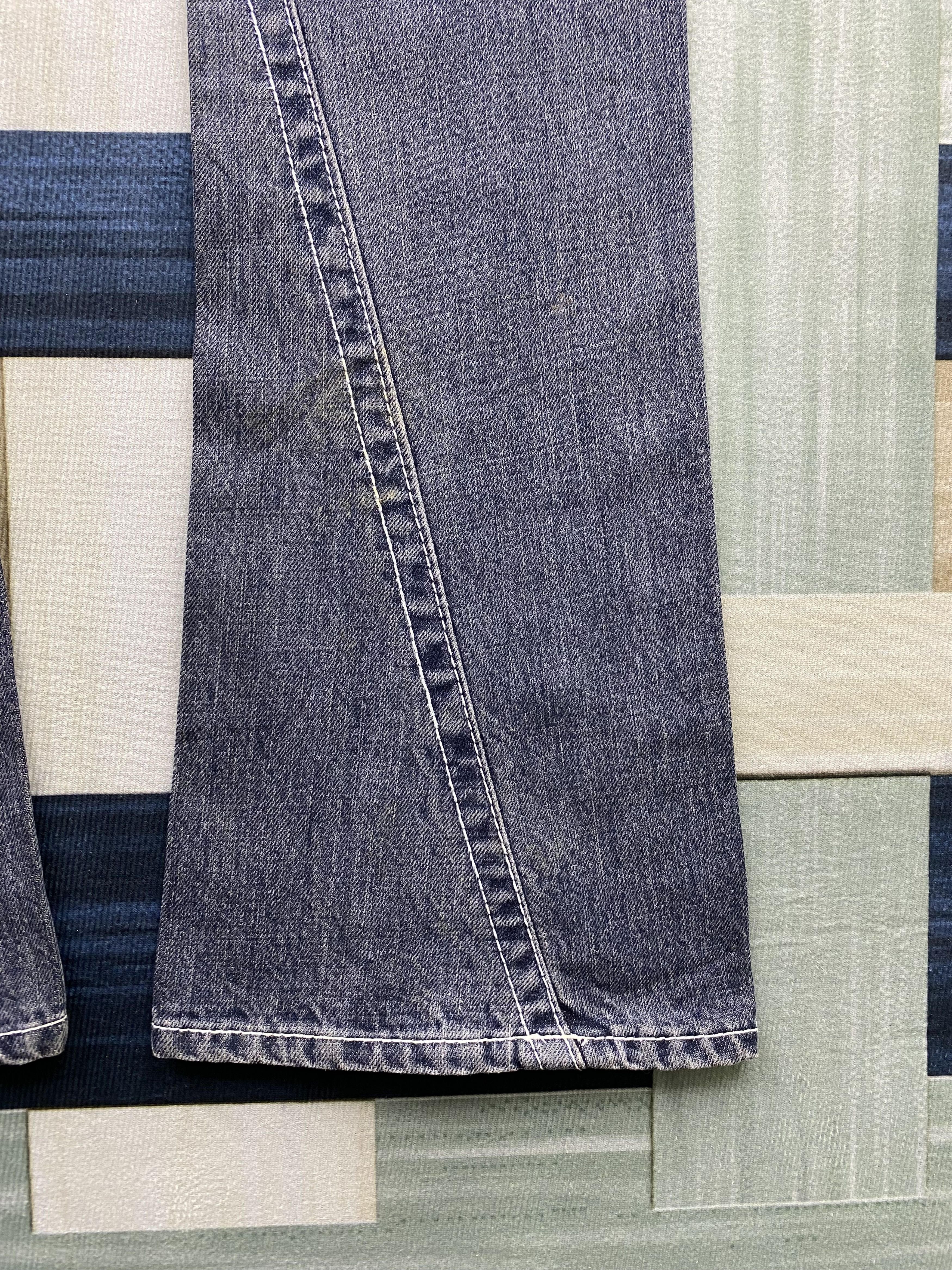 Japanese Brand Japanese Brand Magic Square Flare Denim Jean Size US 31 - 14 Thumbnail