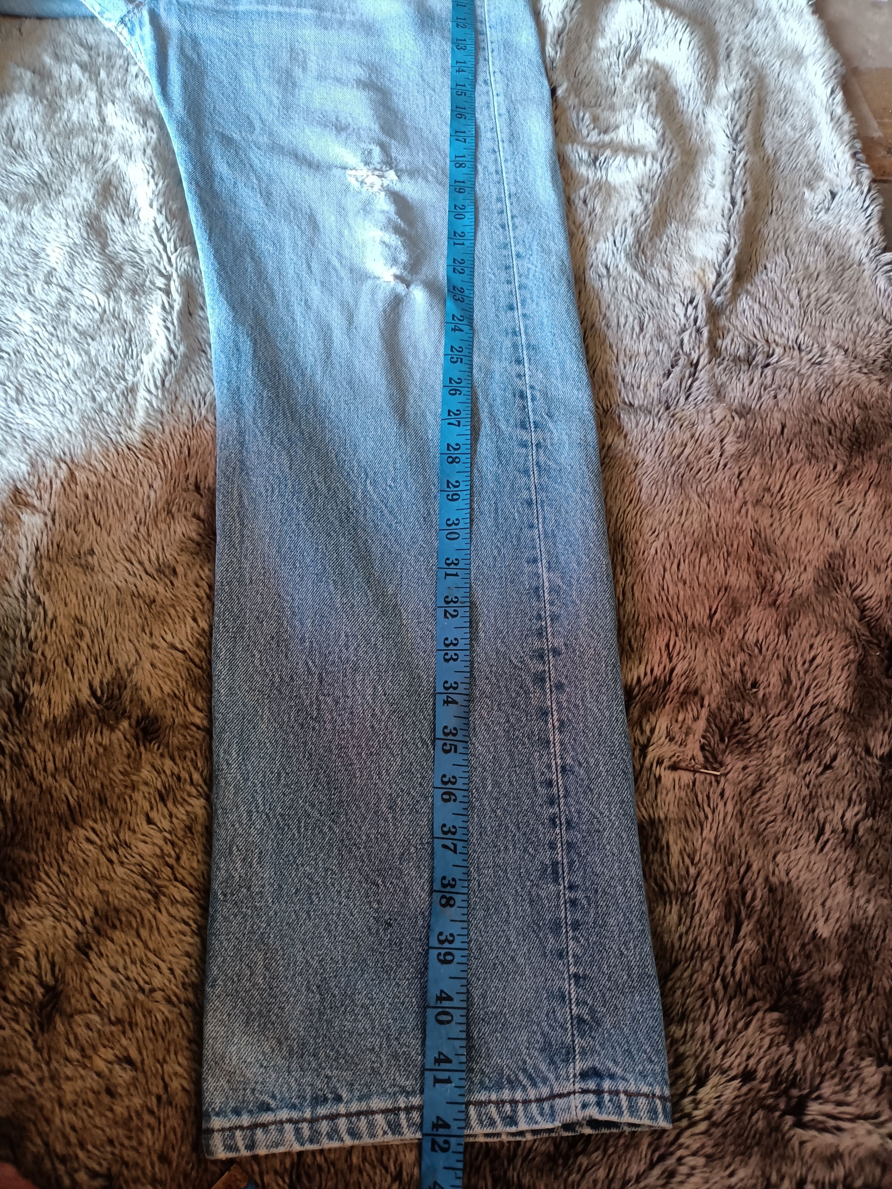 Levi's Offernow🔥Vintage Levis 501 Distressed Jeans Size US 34 / EU 50 - 14 Thumbnail