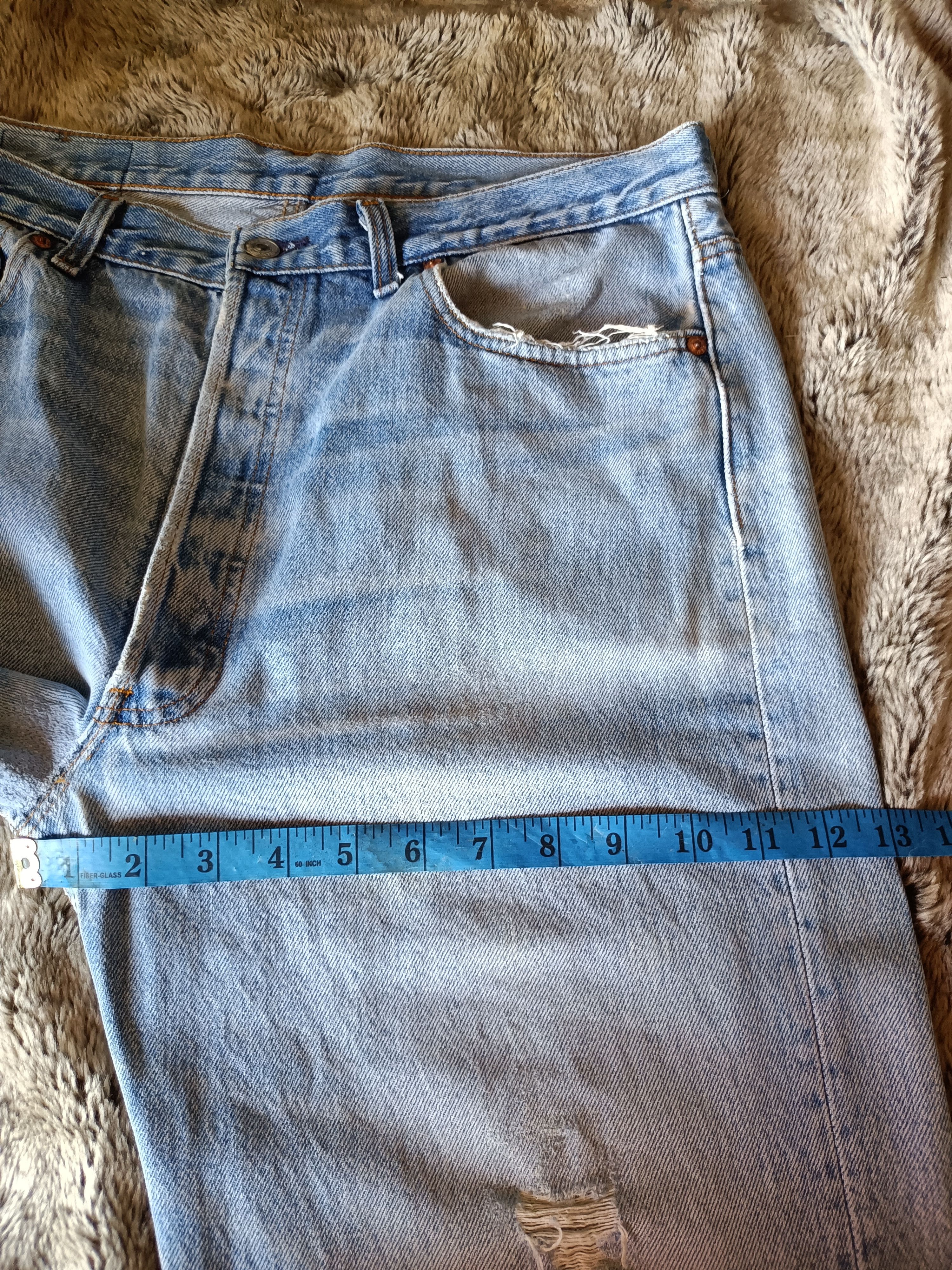 Levi's Offernow🔥Vintage Levis 501 Distressed Jeans Size US 34 / EU 50 - 16 Thumbnail
