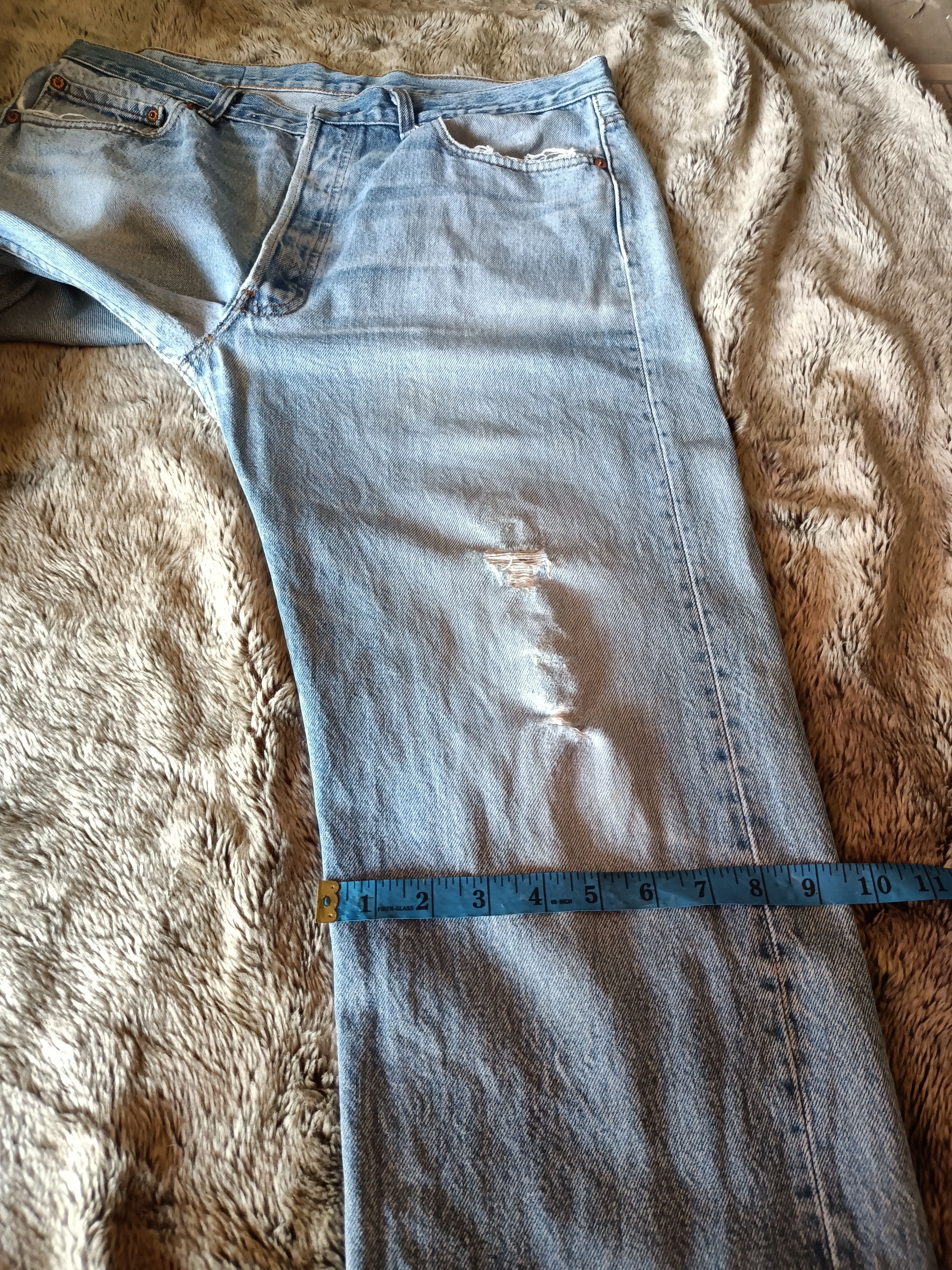 Levi's Offernow🔥Vintage Levis 501 Distressed Jeans Size US 34 / EU 50 - 17 Thumbnail