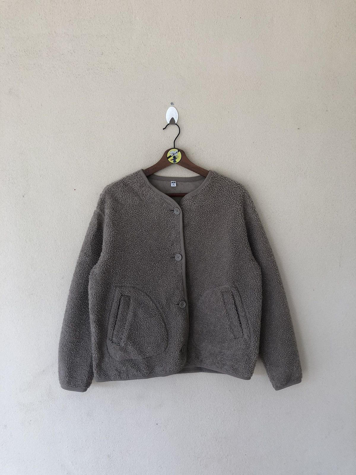 Japanese Brand × Uniqlo Uniqlo Fleece Button Up Jacket Size US XL / EU 56 / 4 - 1 Thumbnail
