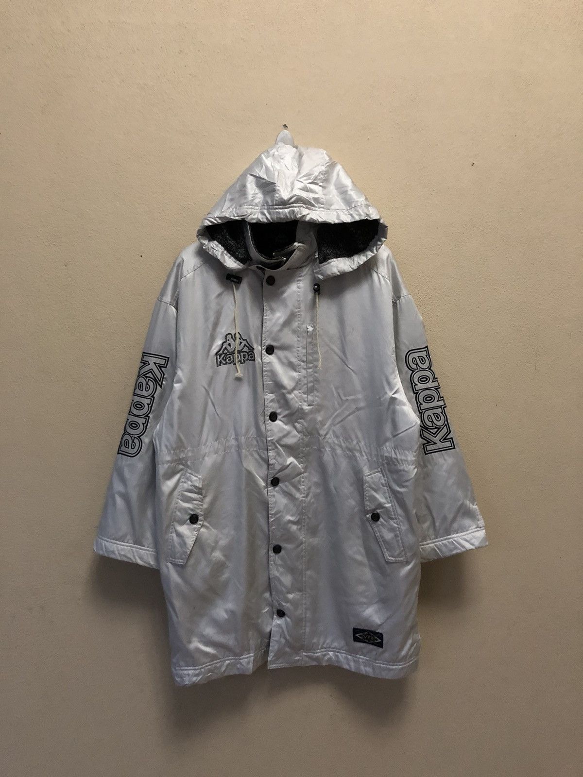 Kappa × Vintage Vintage Kappa Big Logos Embroidered Long Jacket S-M Size US M / EU 48-50 / 2 - 4 Thumbnail