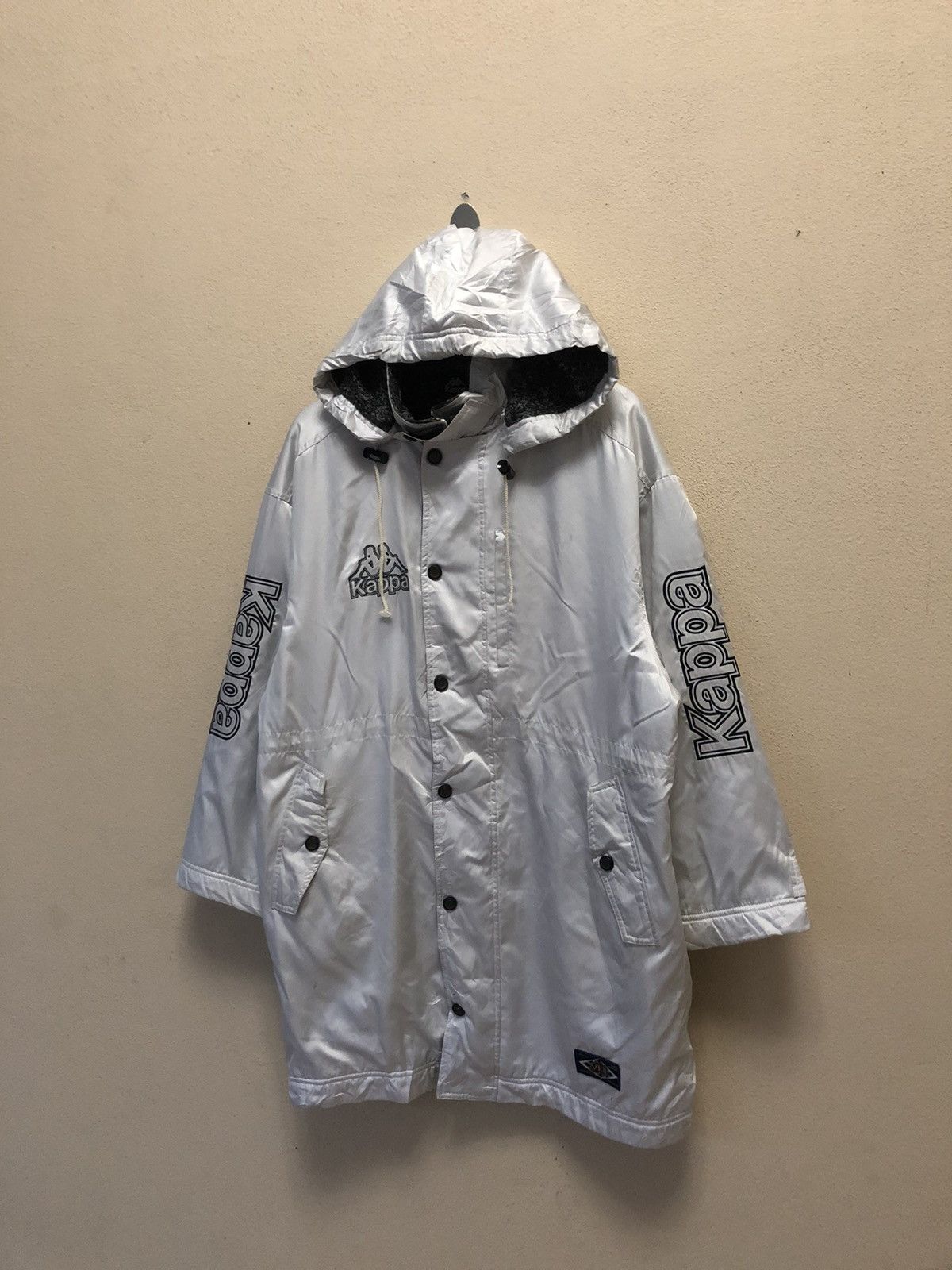 Kappa × Vintage Vintage Kappa Big Logos Embroidered Long Jacket S-M Size US M / EU 48-50 / 2 - 5 Thumbnail