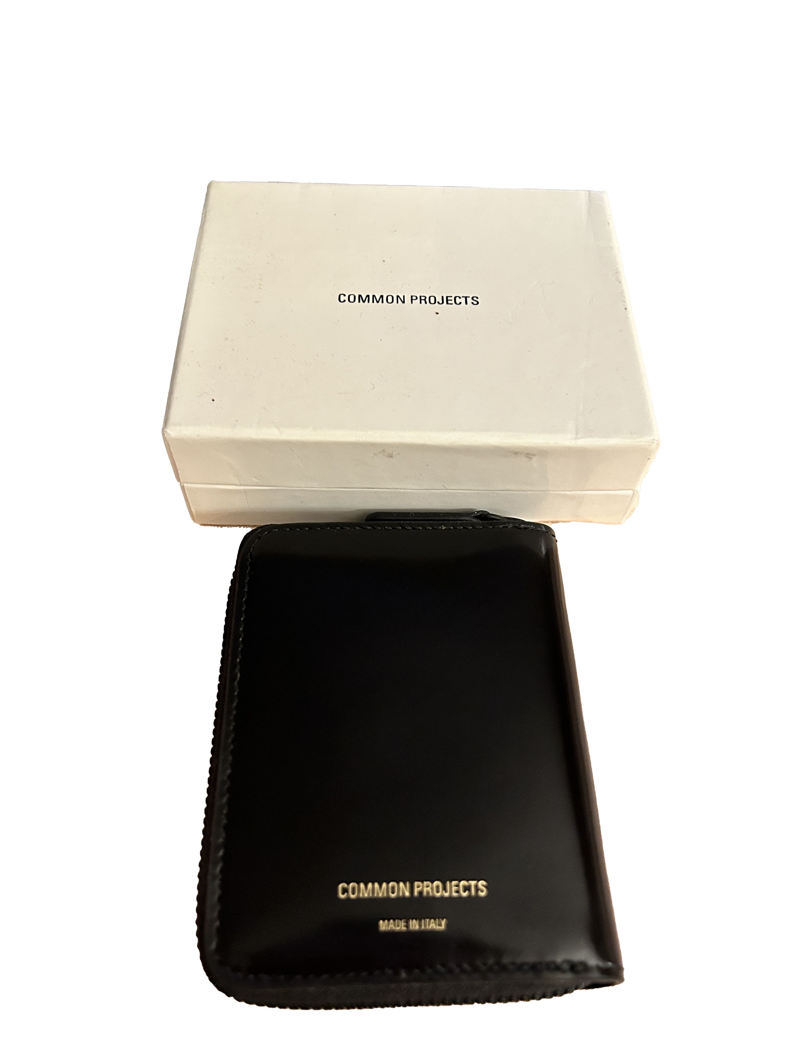 Common Projects COMMON PROJECTS Zip Coin Purse Black Boxed Leather Size ONE SIZE - 4 Thumbnail