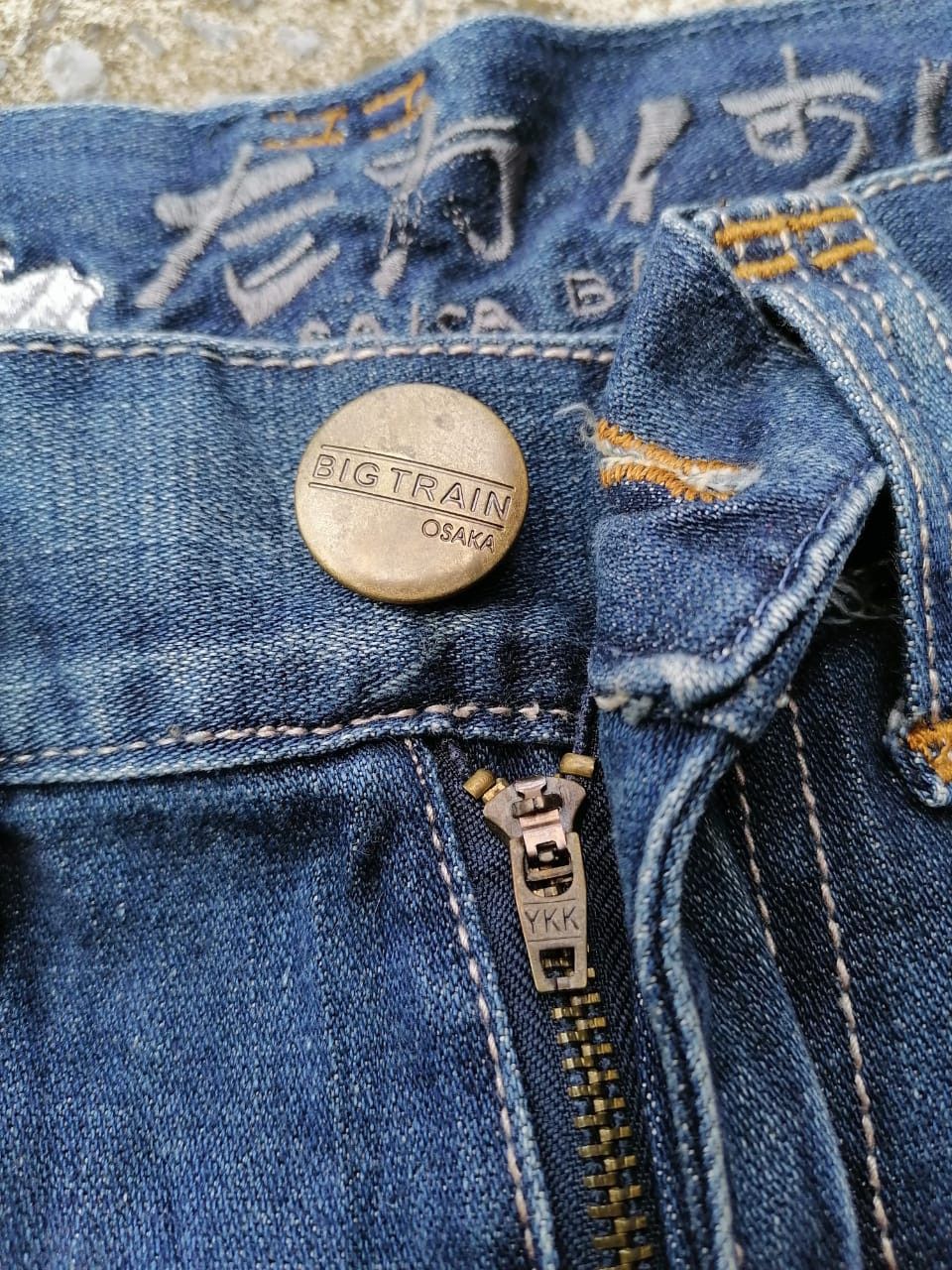 Japanese Brand Osaka Big Train Patchwork Denim Jeans Size US 31 - 7 Thumbnail