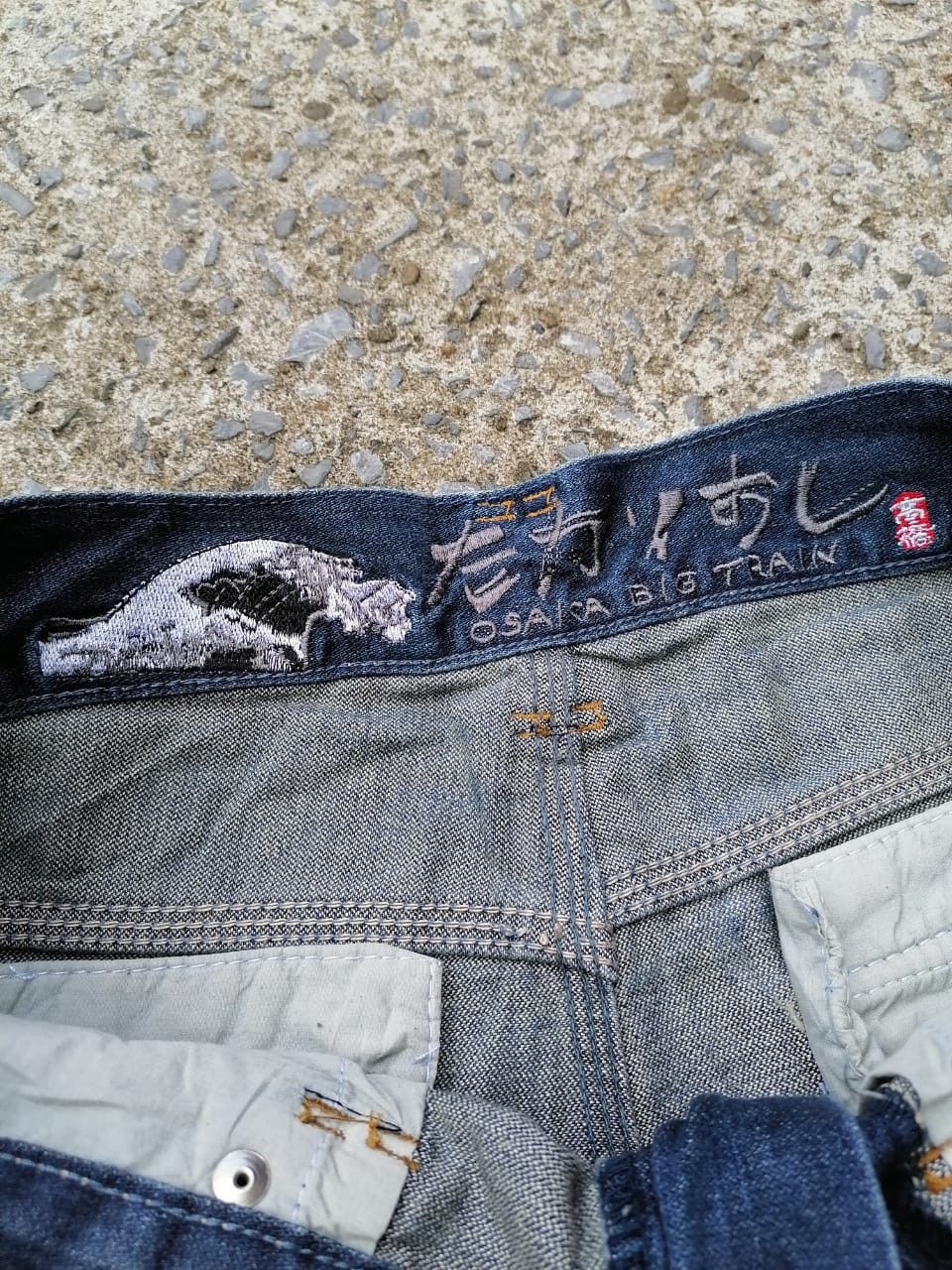 Japanese Brand Osaka Big Train Patchwork Denim Jeans Size US 31 - 6 Thumbnail