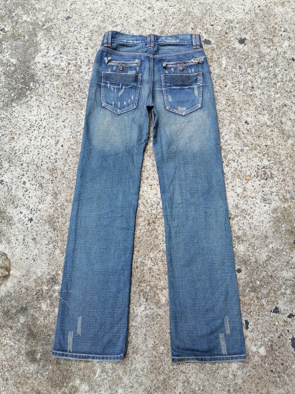 Japanese Brand Osaka Big Train Patchwork Denim Jeans Size US 31 - 3 Thumbnail