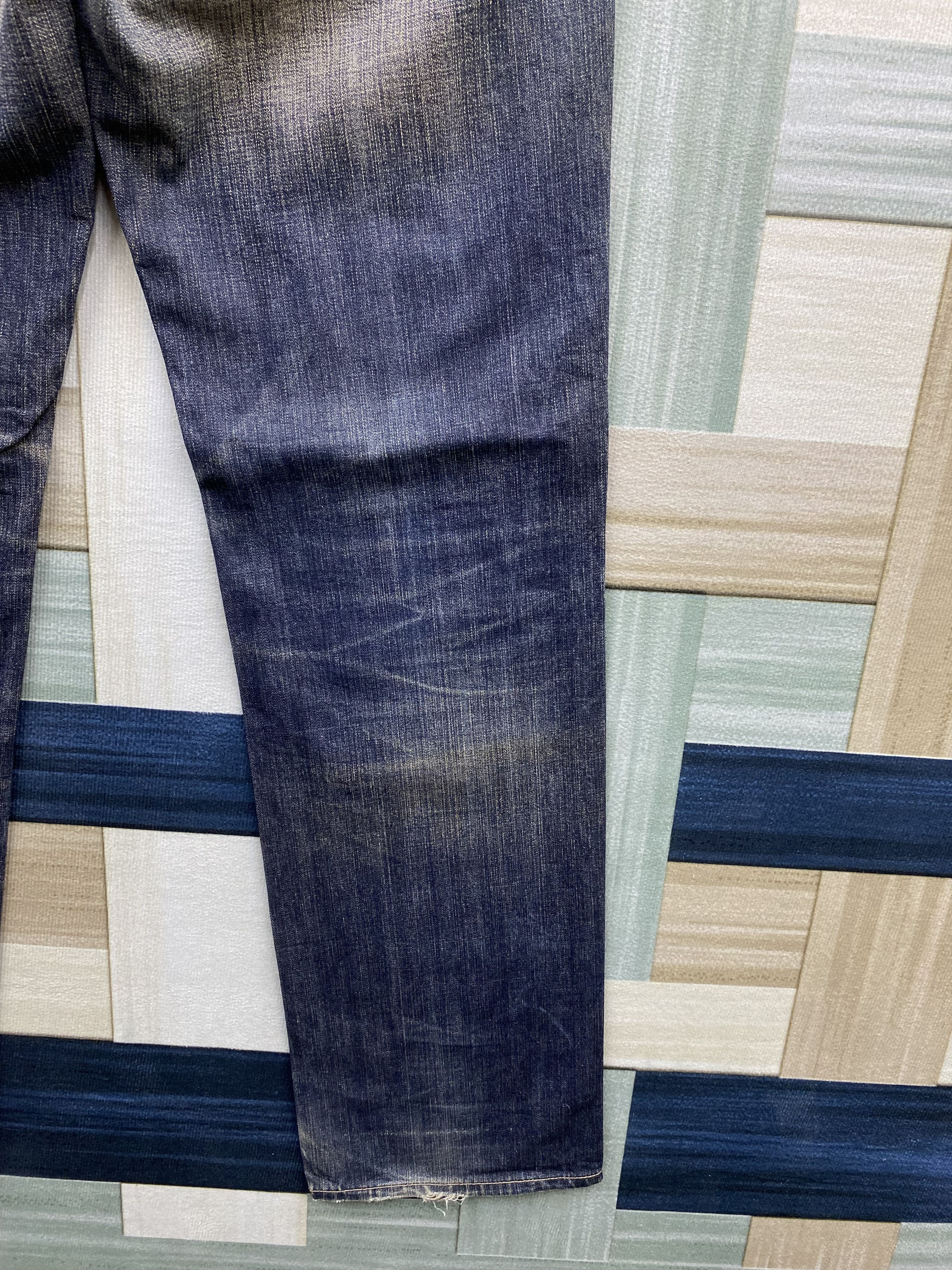 Gap Vintage Gap Distress Rusty Fade Blue Denim Jean Size US 31 - 17 Thumbnail
