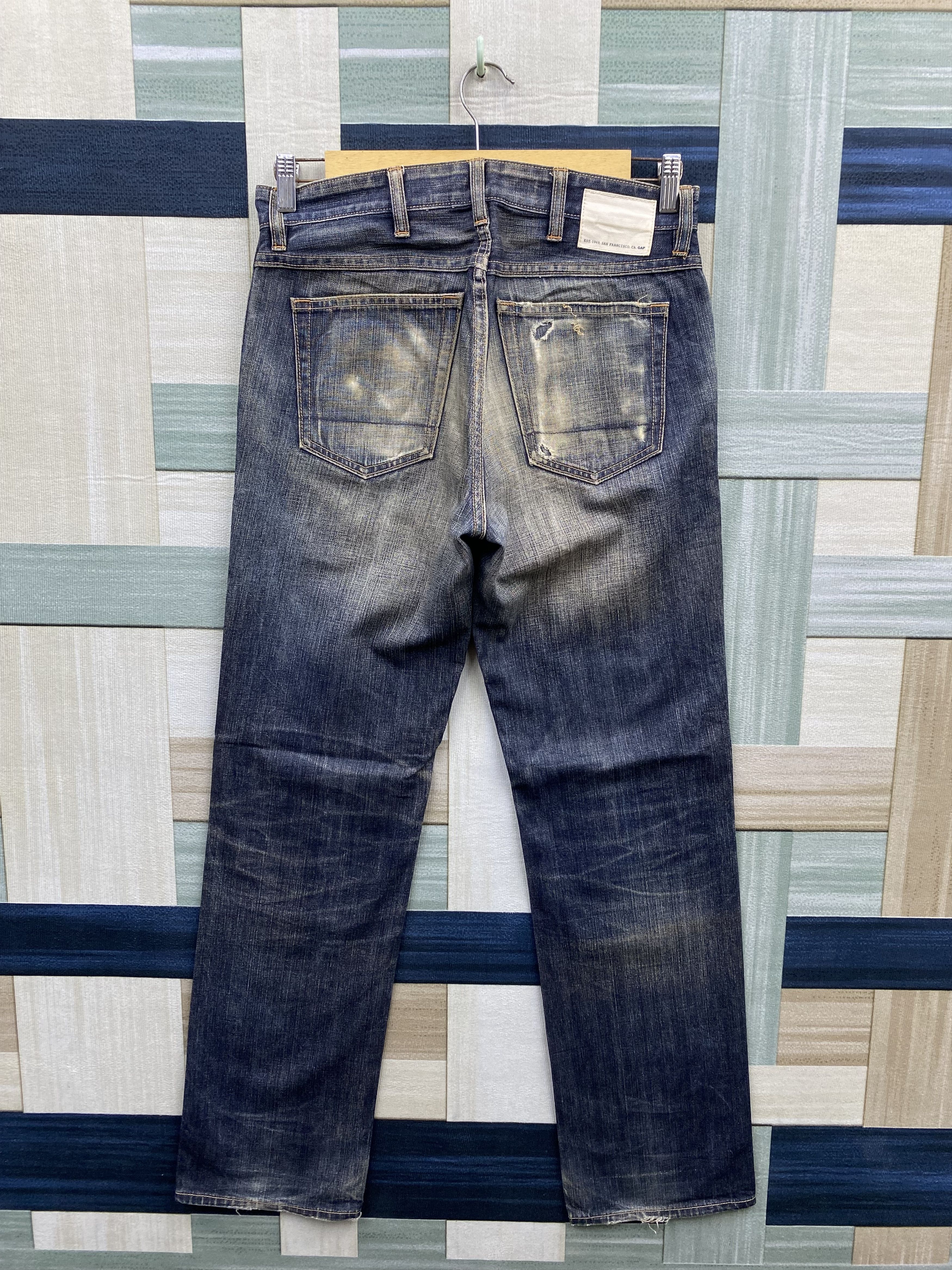 Gap Vintage Gap Distress Rusty Fade Blue Denim Jean Size US 31 - 2 Thumbnail