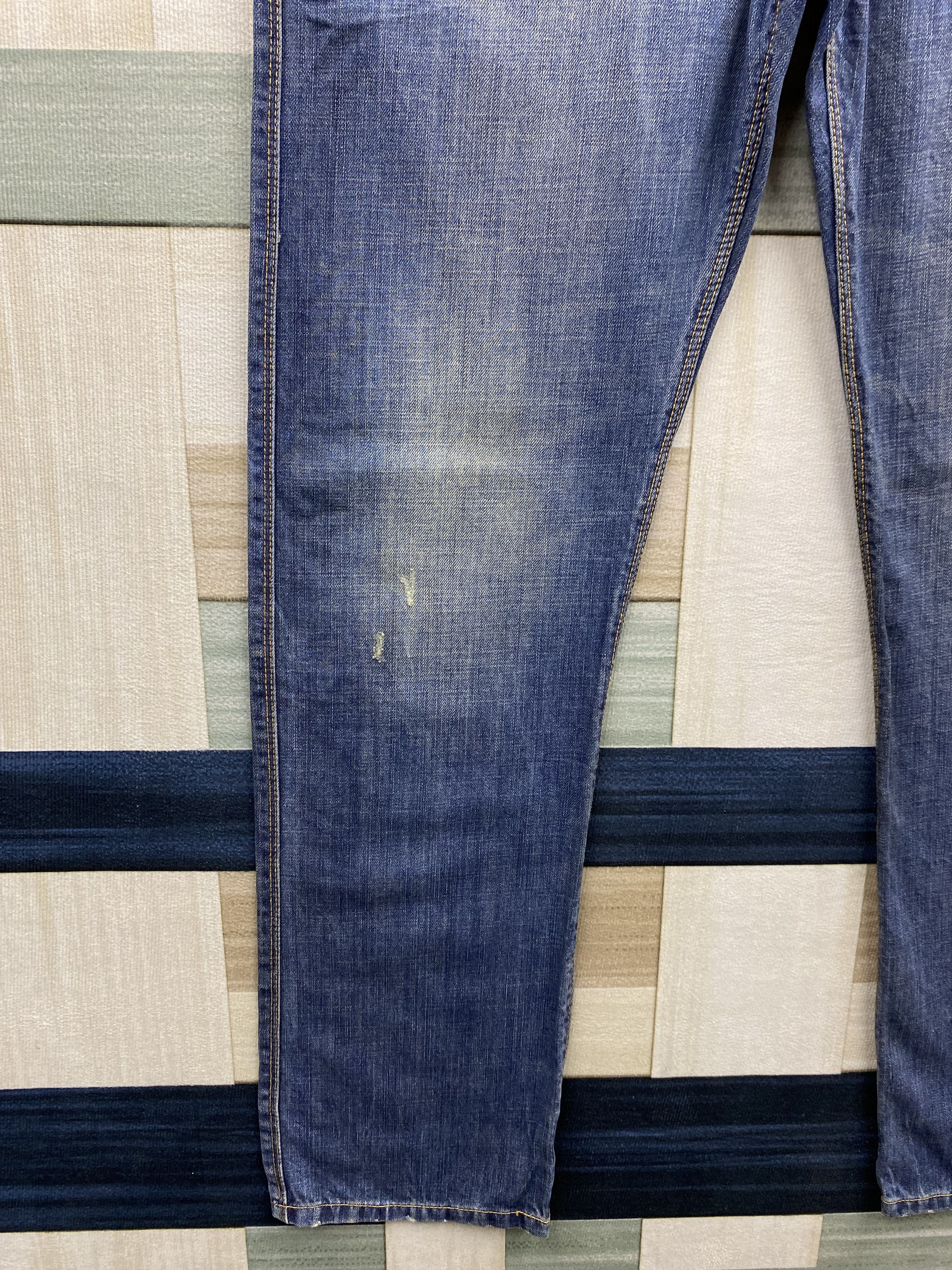 Superdry Japanese Brand Superdry Light Distress Fade Blue Denim Jean Size US 34 / EU 50 - 10 Thumbnail