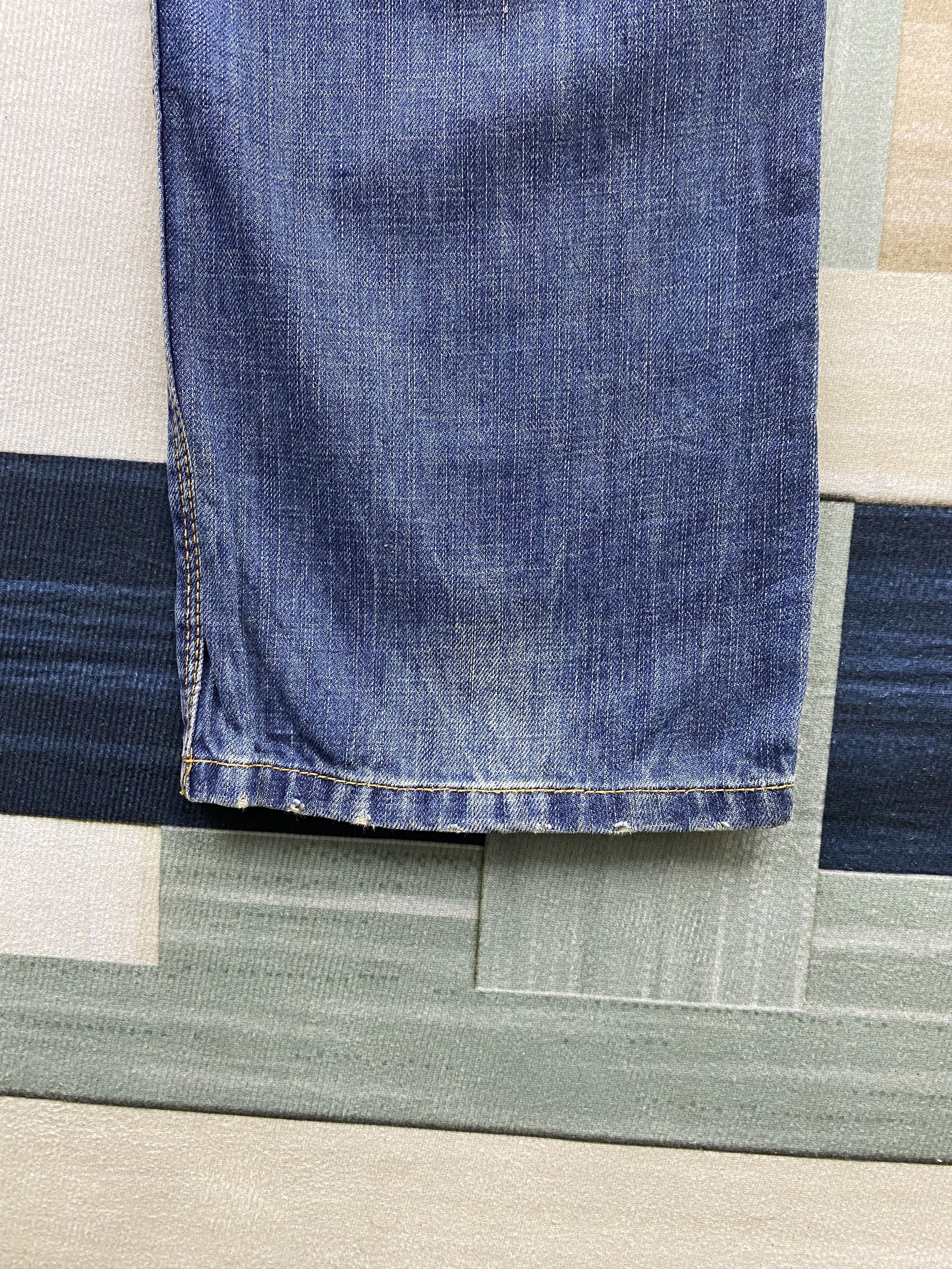 Superdry Japanese Brand Superdry Light Distress Fade Blue Denim Jean Size US 34 / EU 50 - 15 Thumbnail