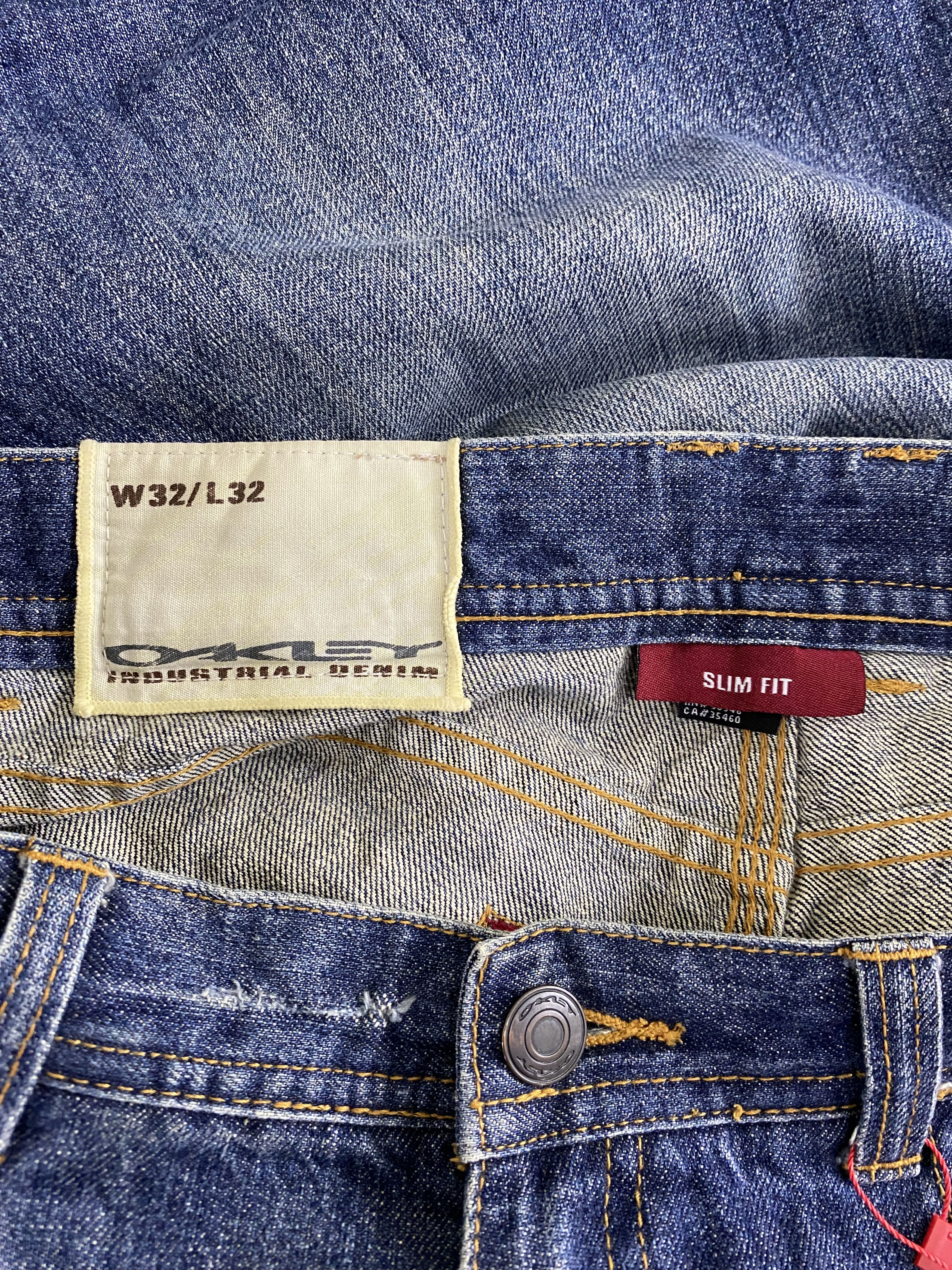 Oakley Vintage Oakley Light Distress Faded Blue Denim Jean Size US 32 / EU 48 - 19 Thumbnail