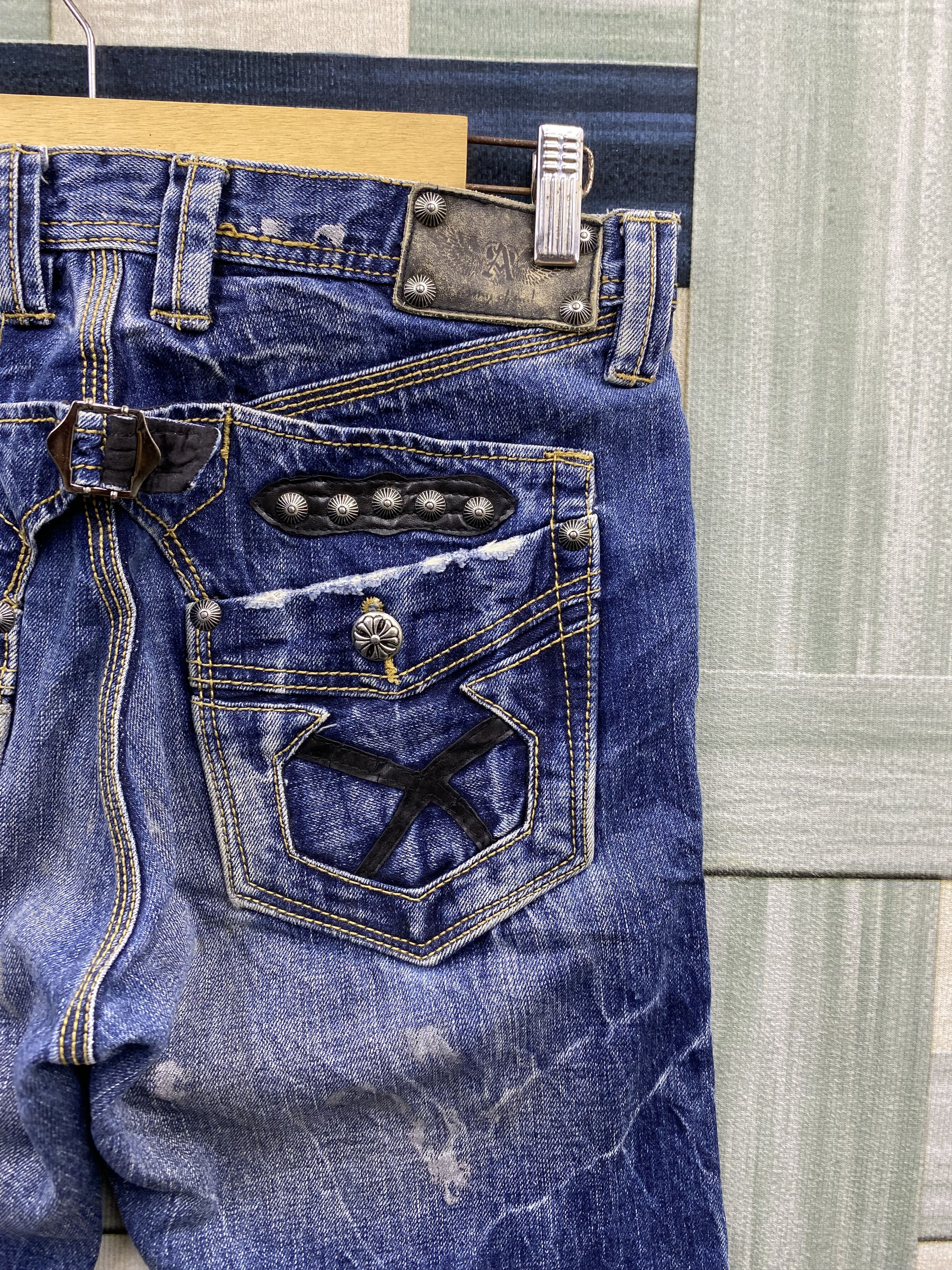Japanese Brand Vintage Japanese Brand Trim co. Back Buckle Denim Jean Size US 32 / EU 48 - 15 Thumbnail