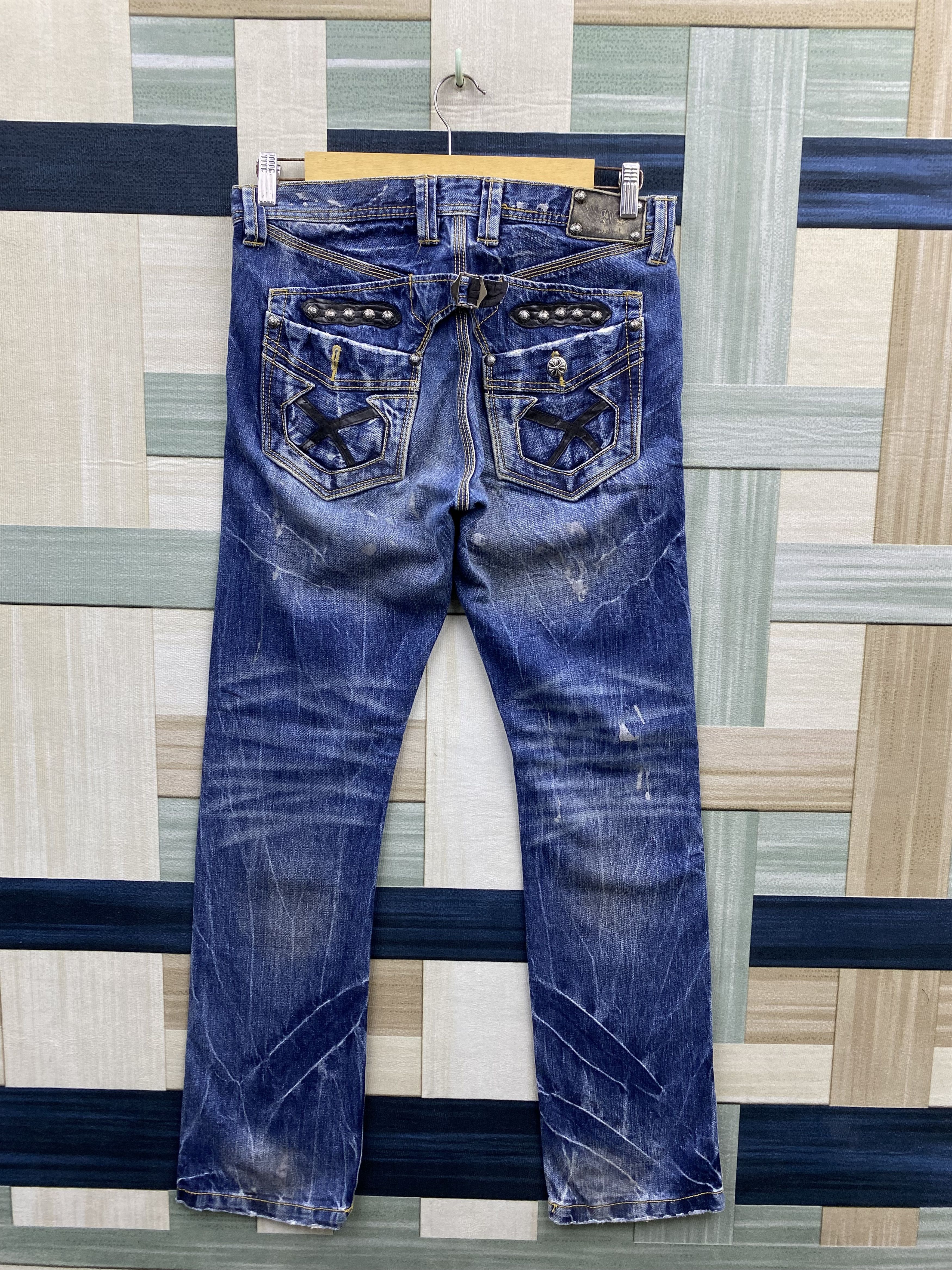 Japanese Brand Vintage Japanese Brand Trim co. Back Buckle Denim Jean Size US 32 / EU 48 - 2 Thumbnail