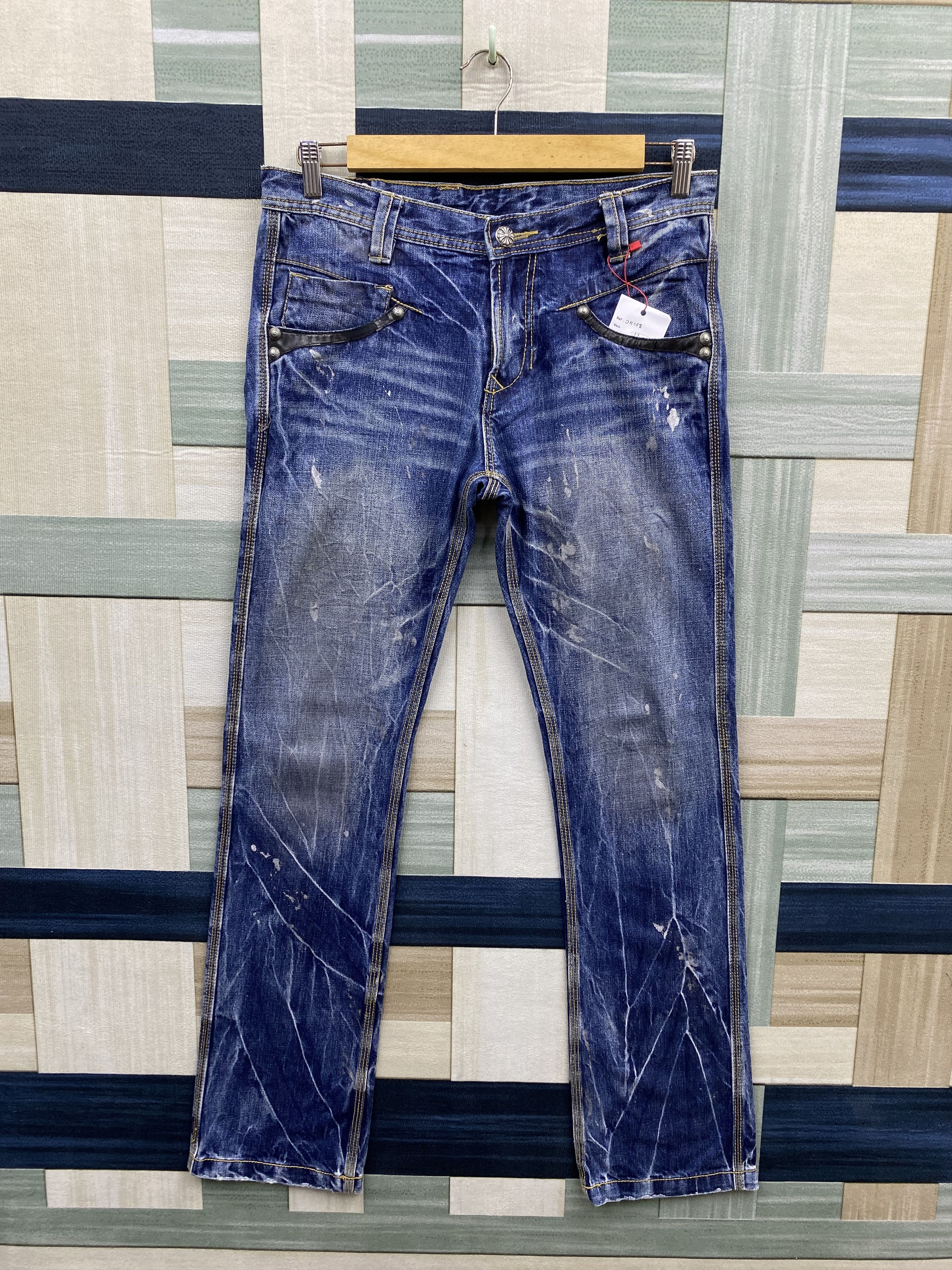 Japanese Brand Vintage Japanese Brand Trim co. Back Buckle Denim Jean Size US 32 / EU 48 - 1 Thumbnail