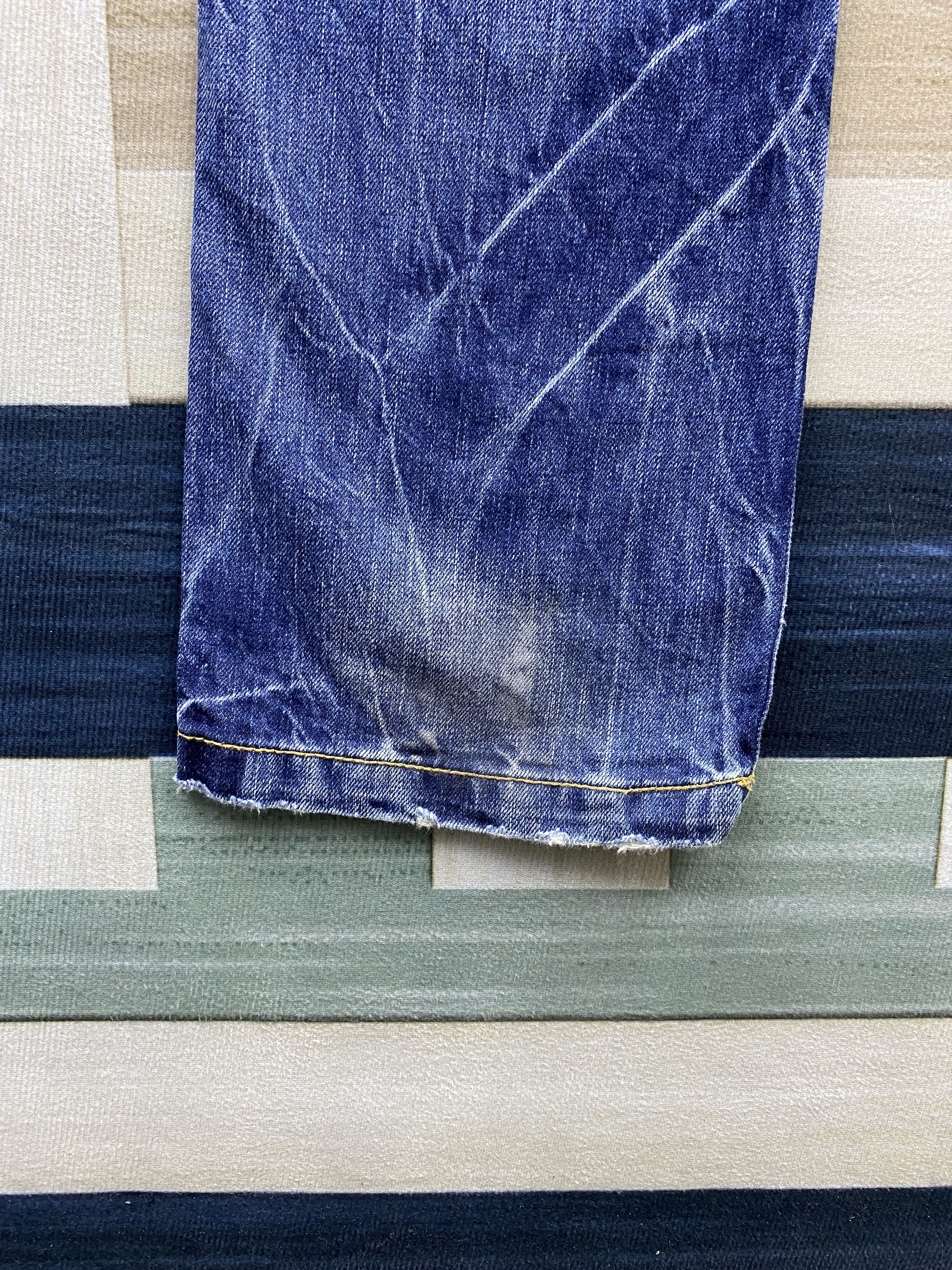 Japanese Brand Vintage Japanese Brand Trim co. Back Buckle Denim Jean Size US 32 / EU 48 - 19 Thumbnail
