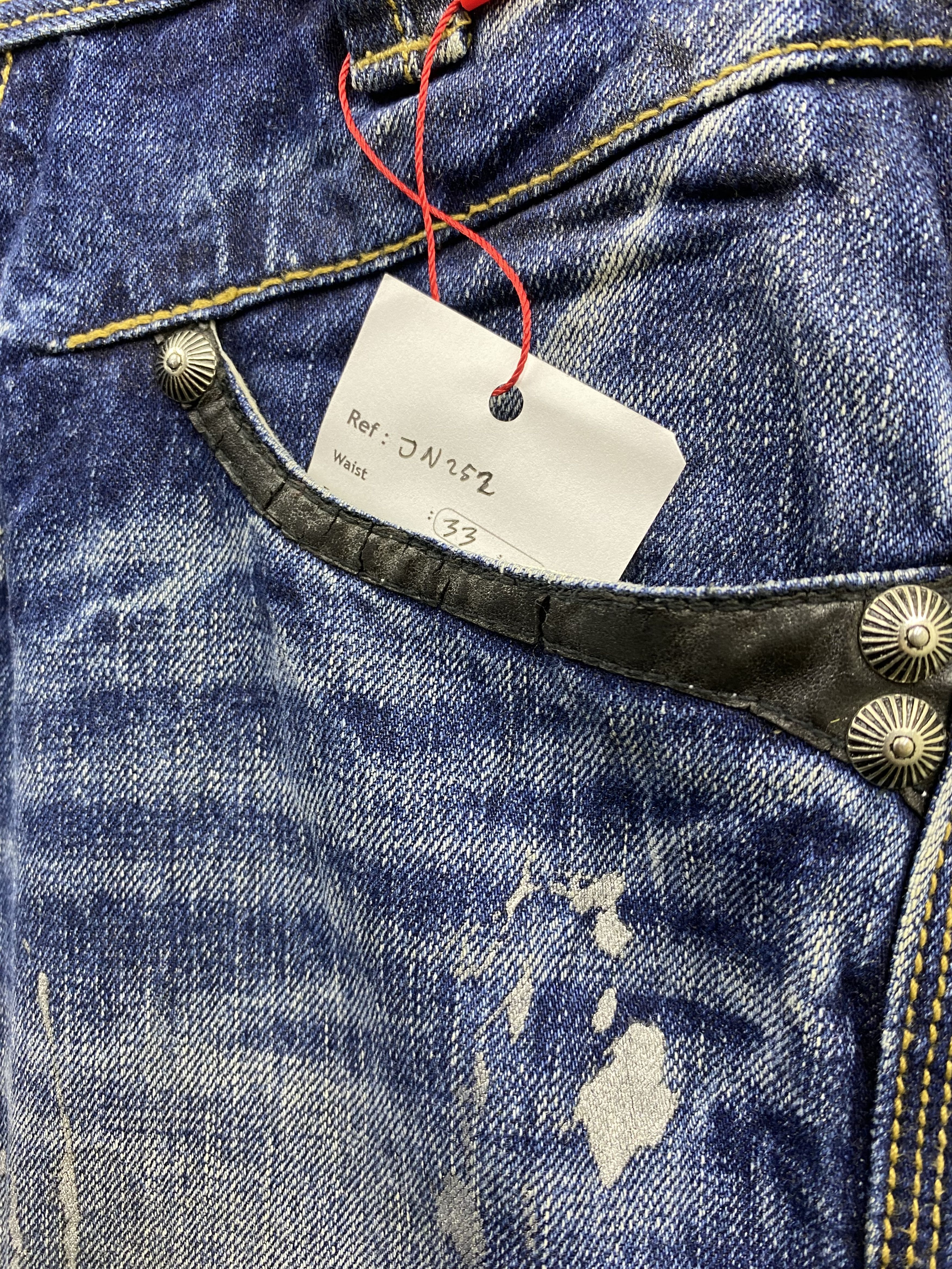 Japanese Brand Vintage Japanese Brand Trim co. Back Buckle Denim Jean Size US 32 / EU 48 - 12 Thumbnail