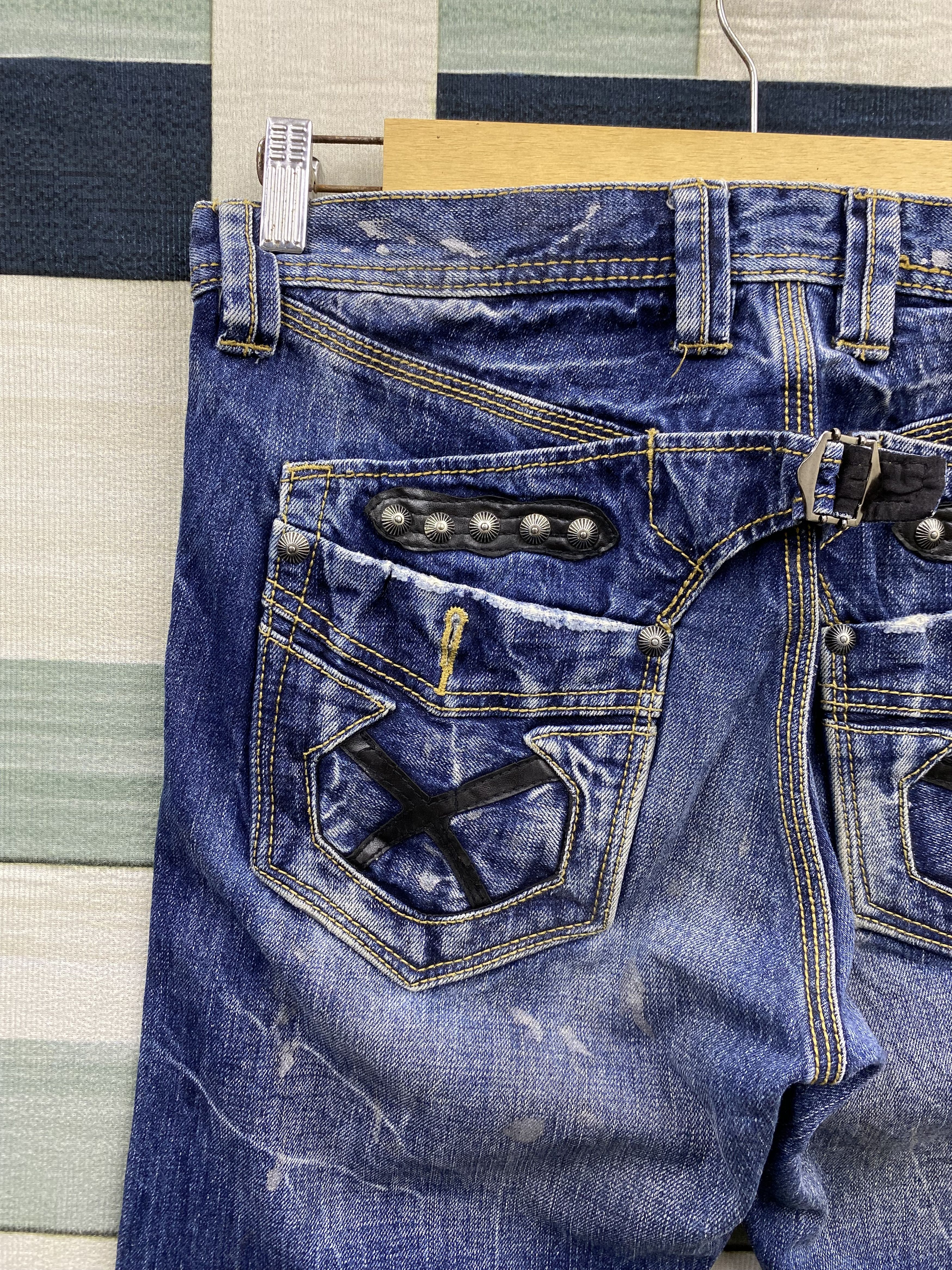 Japanese Brand Vintage Japanese Brand Trim co. Back Buckle Denim Jean Size US 32 / EU 48 - 14 Thumbnail